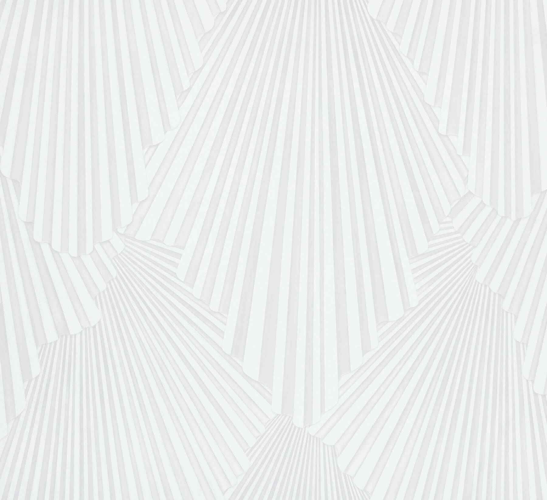 Lumiere White Deco Geo Wallpaper - York Wallcoverings - MA35845 - York Wallcoverings Wallpaper