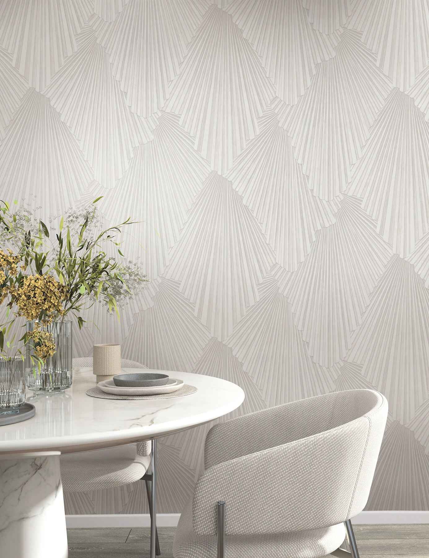 Lumiere Champagne Deco Geo Wallpaper - York Wallcoverings - MA35847 - York Wallcoverings Wallpaper