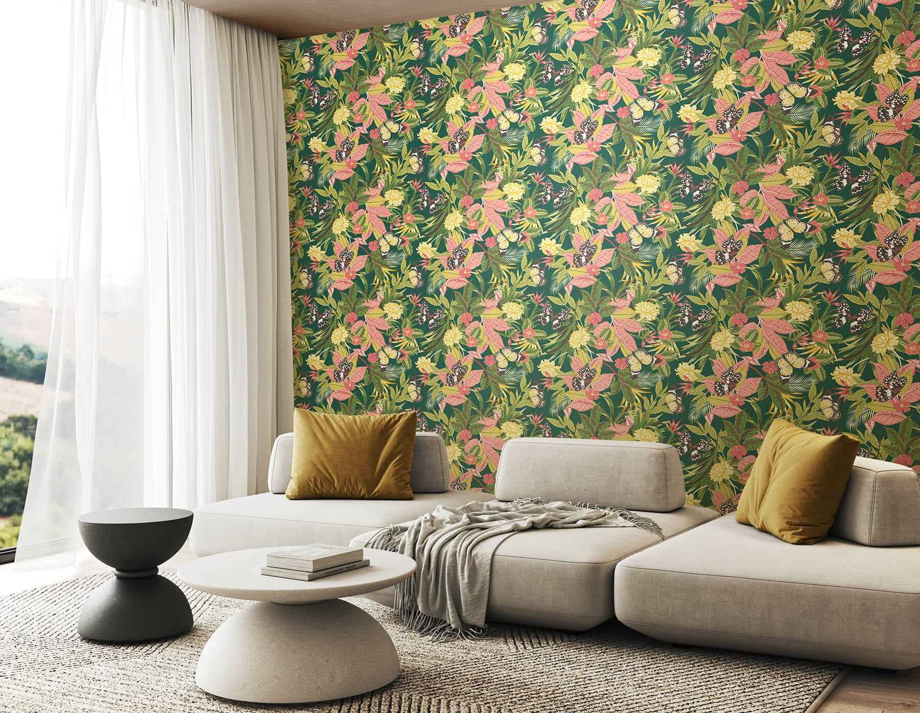 Paradise Forest Mix Peel and Stick Wallpaper - York Wallcoverings - HWA1193PU - York Wallcoverings Wallpaper