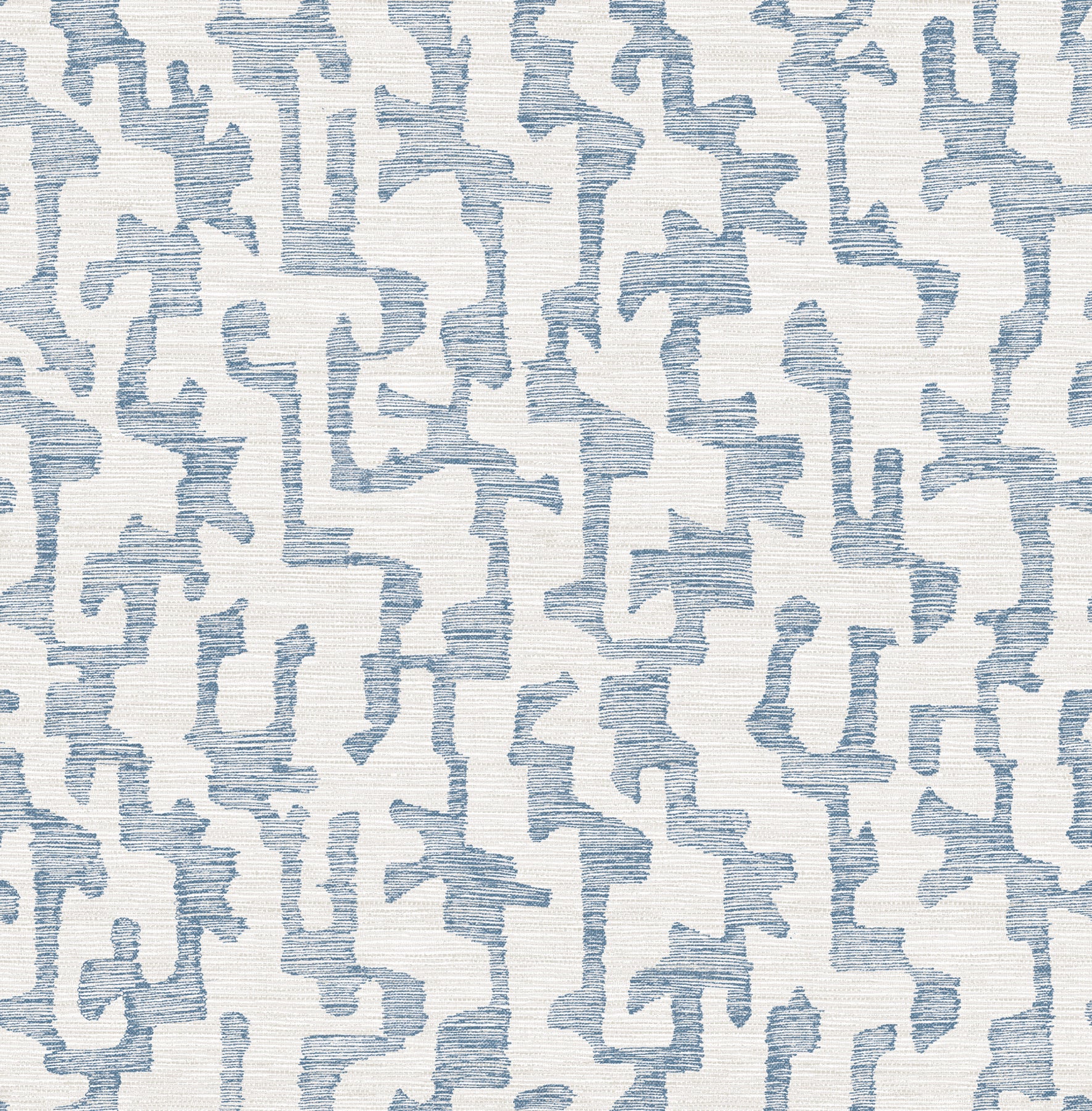 cipher-blue-geometric-faux-grasscloth-wallpaper-york-wallcoverings-4177-27701 - York Wallcoverings Wallpaper
