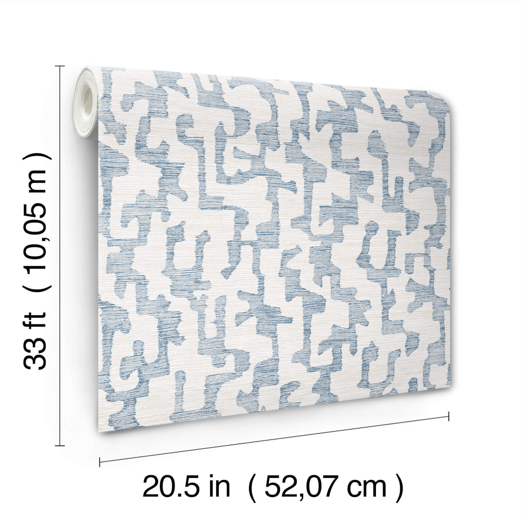 cipher-blue-geometric-faux-grasscloth-wallpaper-york-wallcoverings-4177-27701 - York Wallcoverings Wallpaper