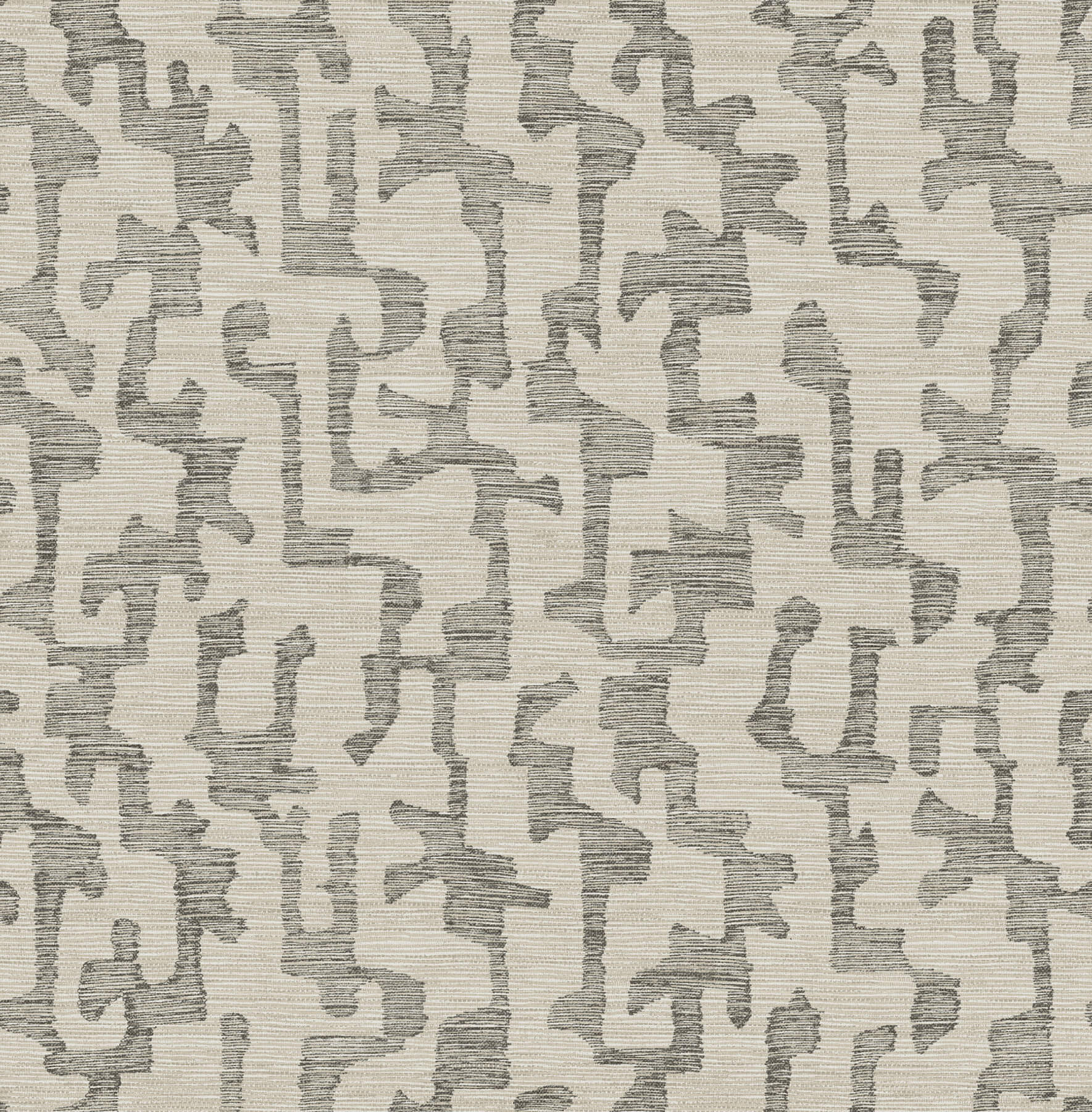 cipher-black-geometric-faux-grasscloth-wallpaper-york-wallcoverings-4177-27704 - York Wallcoverings Wallpaper
