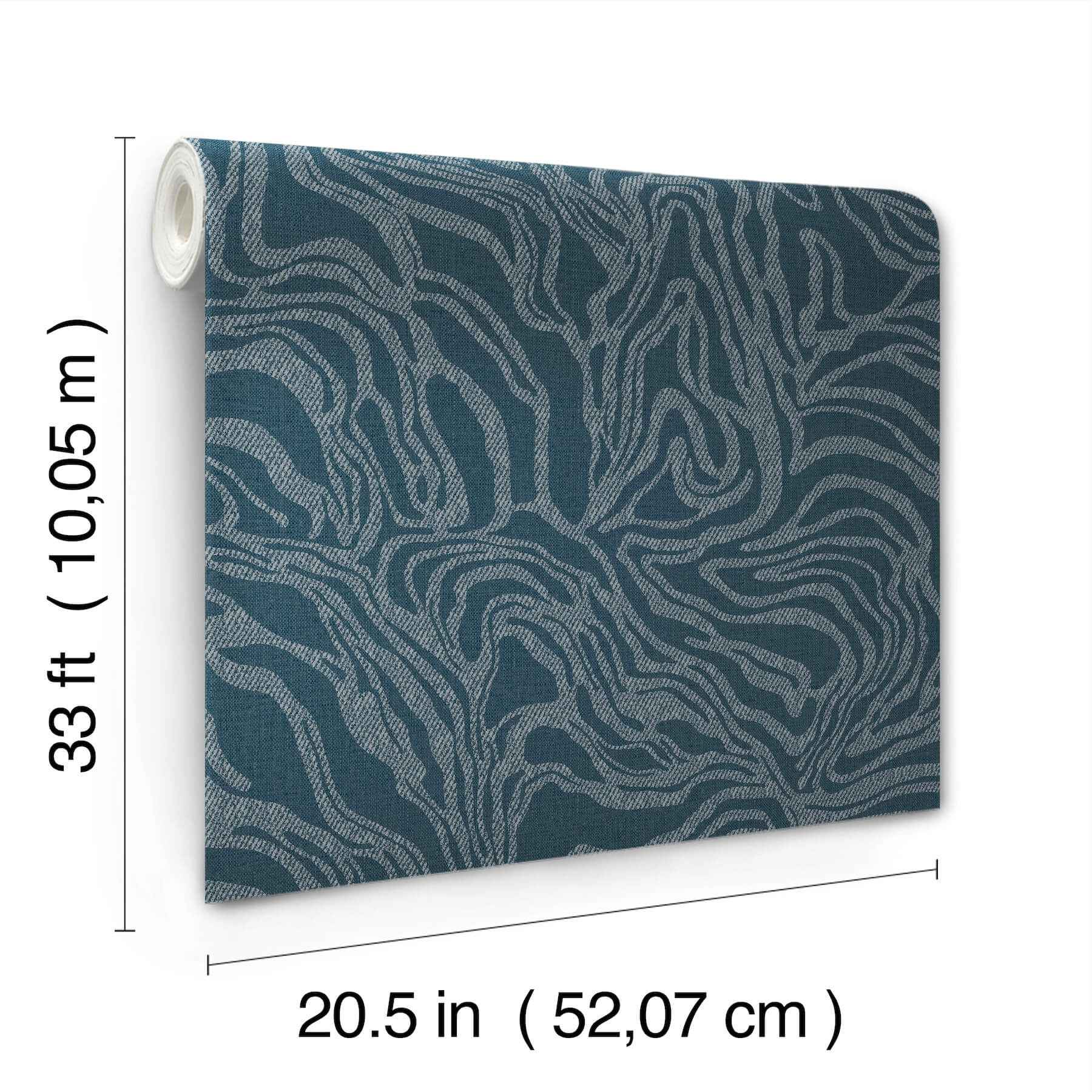 Massar Teal Modern Marbled Wallpaper - York Wallcoverings - 4177-27707 - York Wallcoverings Wallpaper