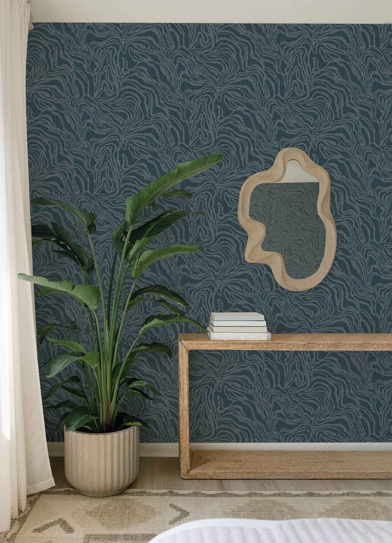 Massar Teal Modern Marbled Wallpaper - York Wallcoverings - 4177-27707 - York Wallcoverings Wallpaper