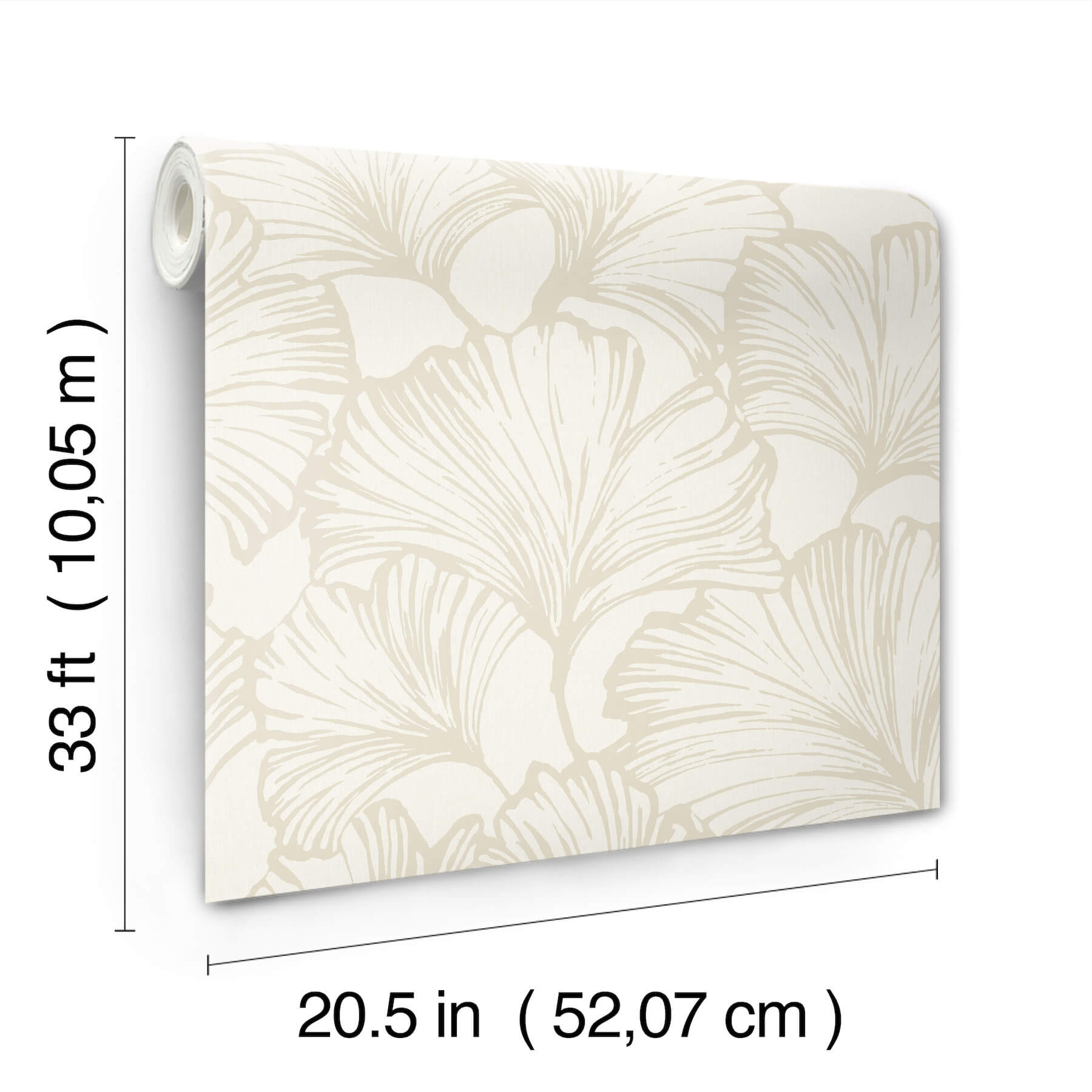 kyoto-pearl-ginkgo-leaf-wallpaper-york-wallcoverings-4177-27711 - York Wallcoverings Papel pintado