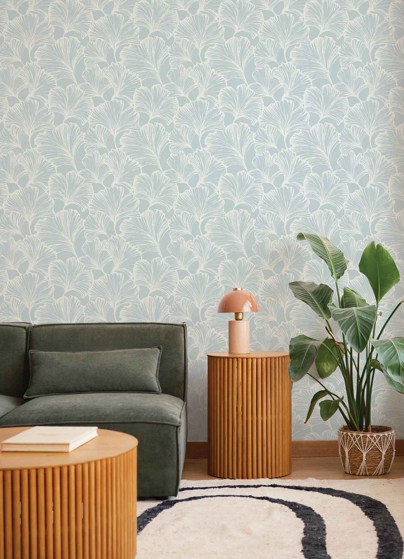 Kyoto Sky Ginkgo Leaf Wallpaper - York Wallcoverings - 4177-27712 - York Wallcoverings Wallpaper