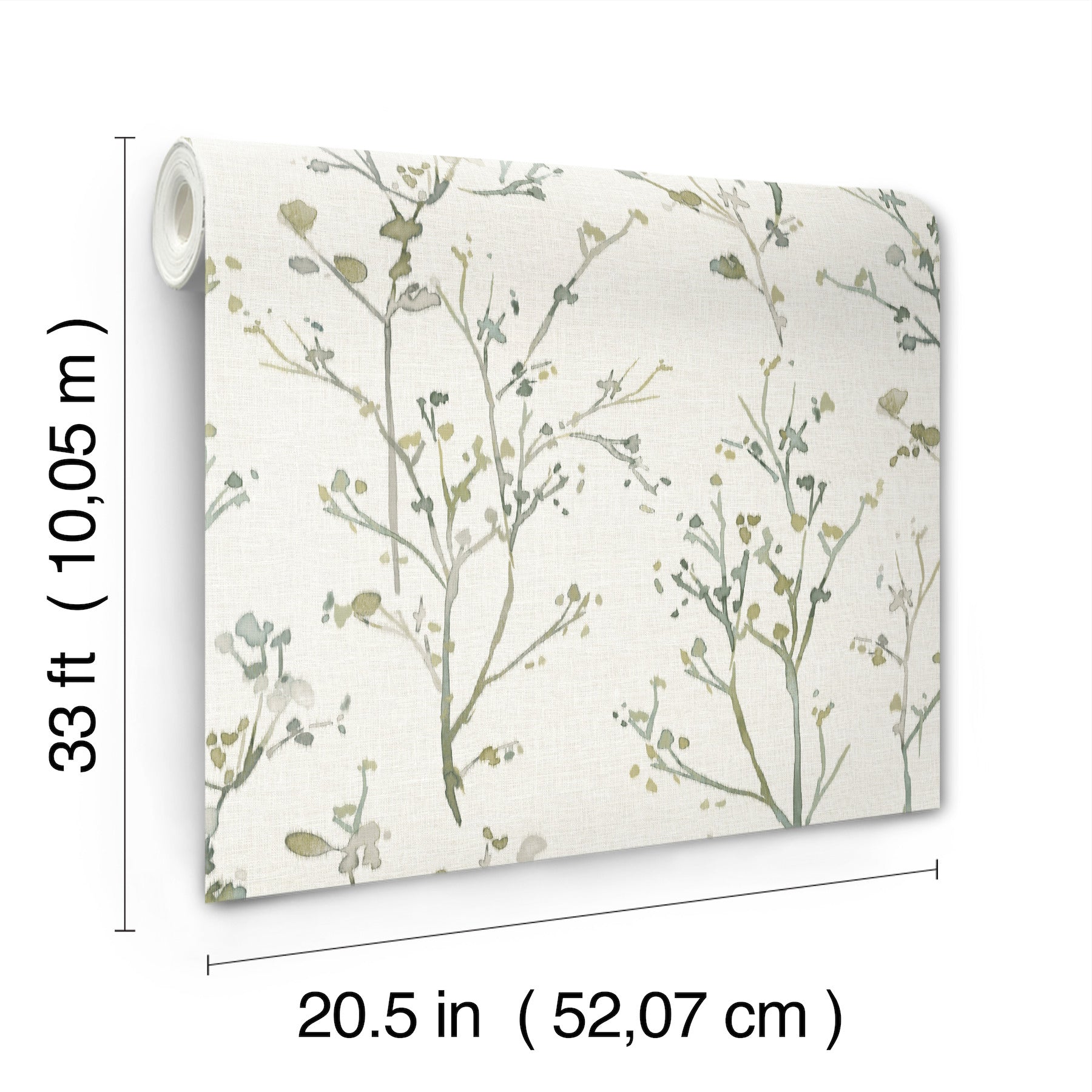 silverling-moss-budding-branches-wallpaper-york-wallcoverings-4177-27719 - York Wallcoverings Papel pintado