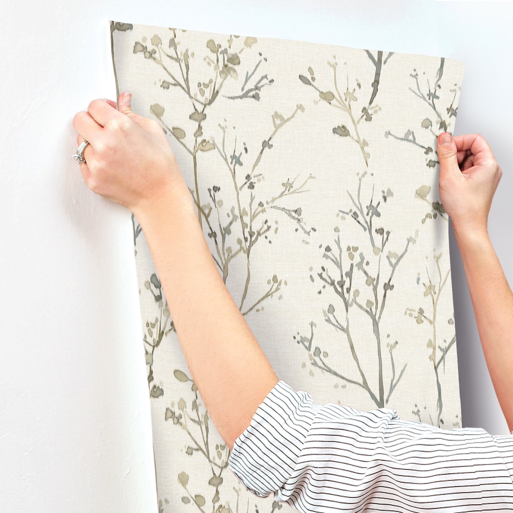 silverling-neutral-budding-branches-wallpaper-york-wallcoverings-4177-27720 - York Wallcoverings Wallpaper