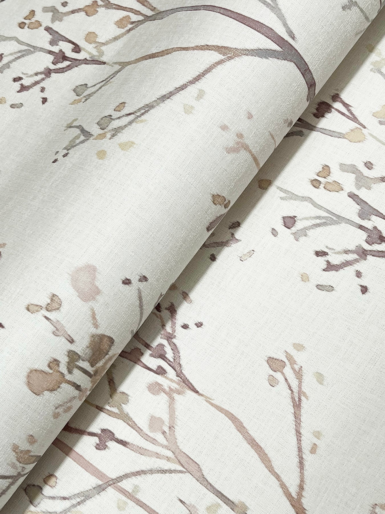 Silverling Lavender Budding Branches Wallpaper - York Wallcoverings - 4177-27722 - York Wallcoverings Wallpaper