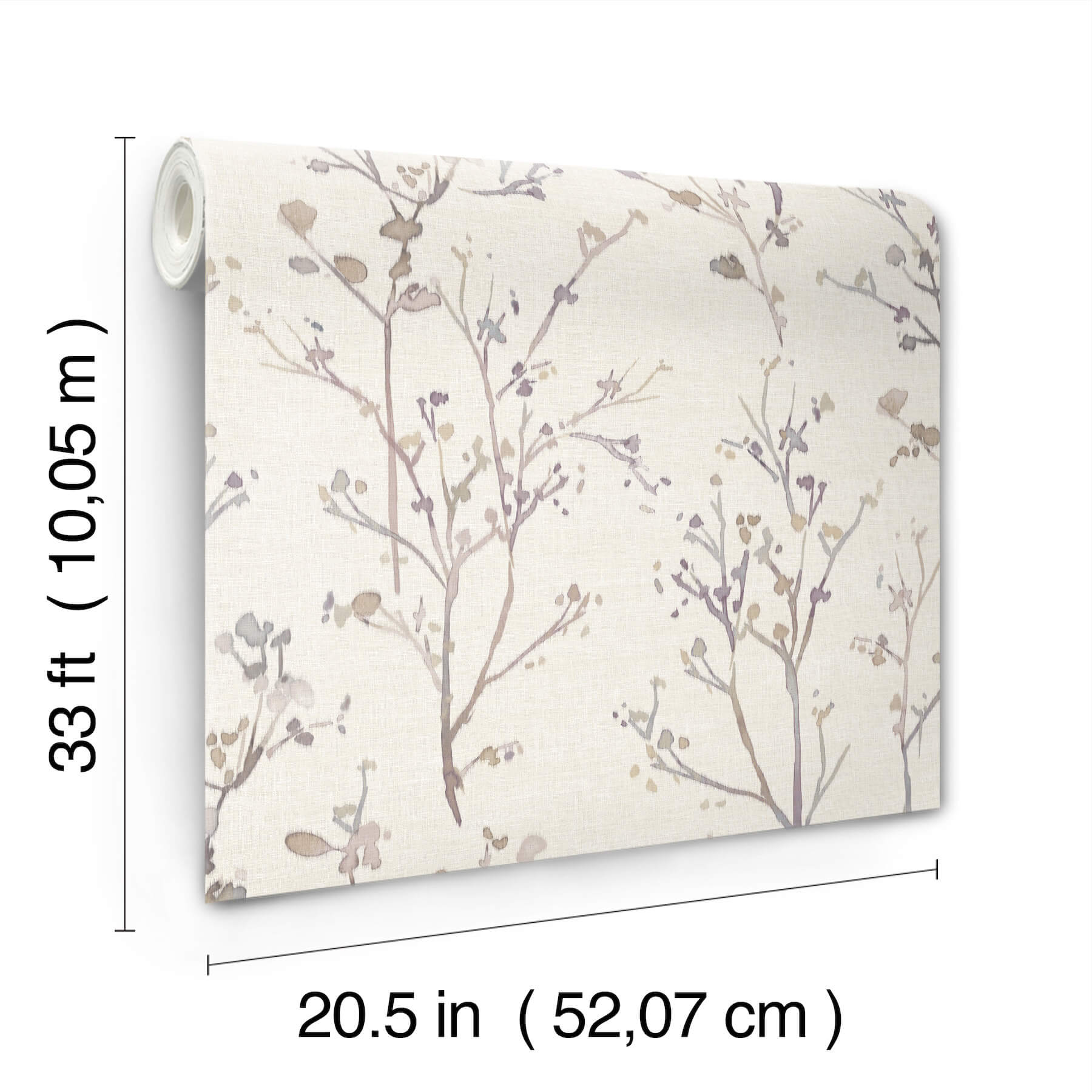 silverling-lavender-budding-branches-wallpaper-york-wallcoverings-4177-27722 - York Wallcoverings Papel pintado
