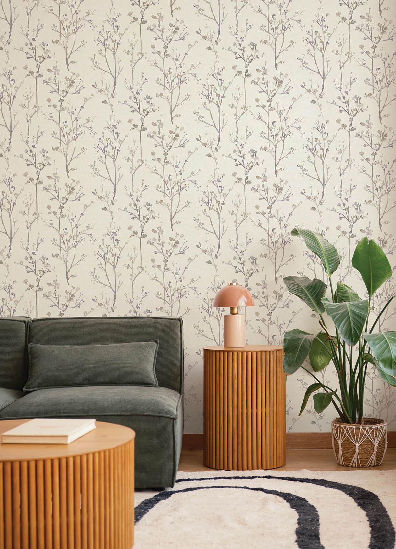 silverling-lavender-budding-branches-wallpaper-york-wallcoverings-4177-27722 - York Wallcoverings Papel pintado
