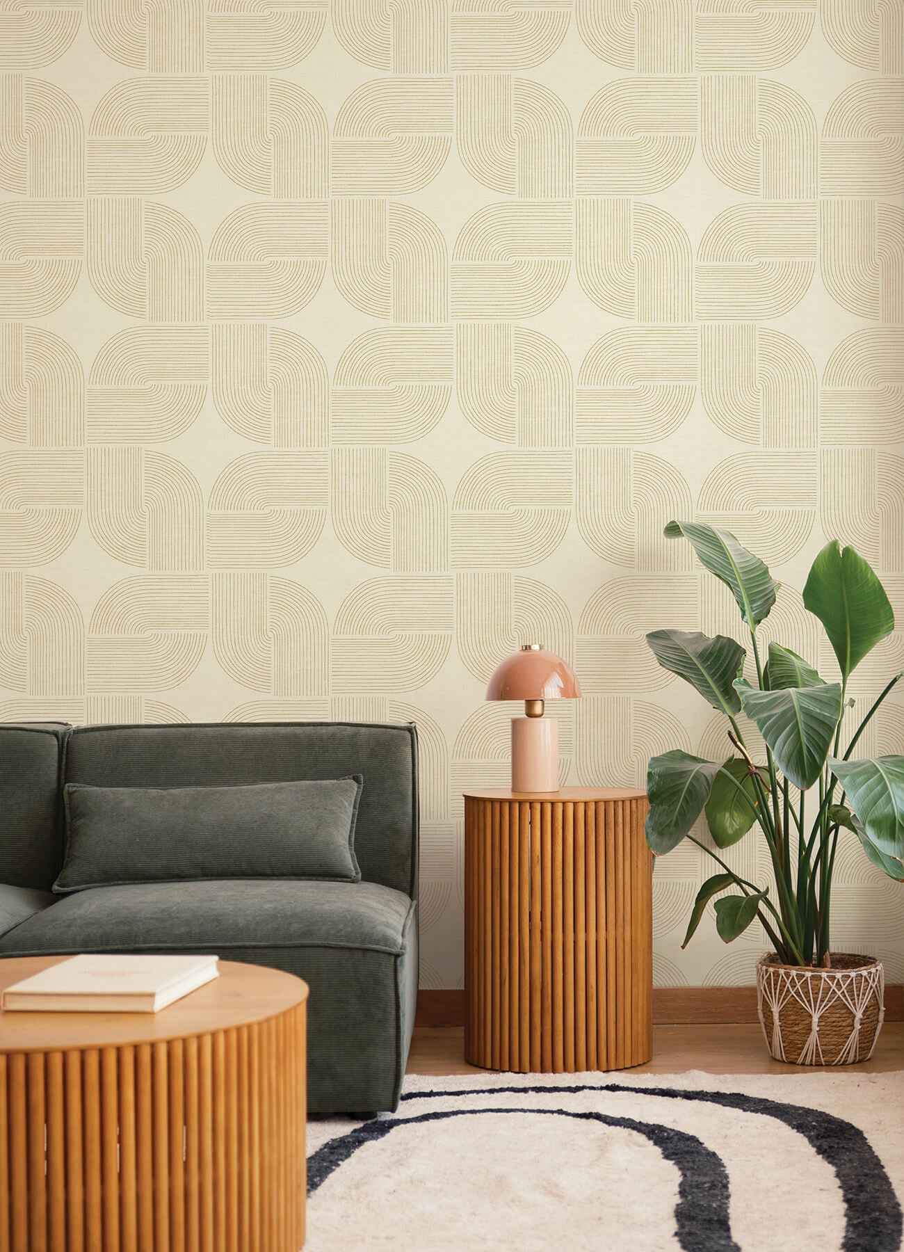 Savoye Wheat Spiral Arches Wallpaper - York Wallcoverings - 4177-27726 - York Wallcoverings Wallpaper