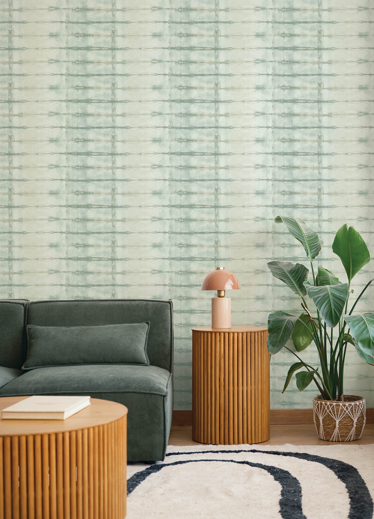 Modulus Seafoam Geometric Stripe Wallpaper - York Wallcoverings - 4177-27728 - York Wallcoverings Wallpaper