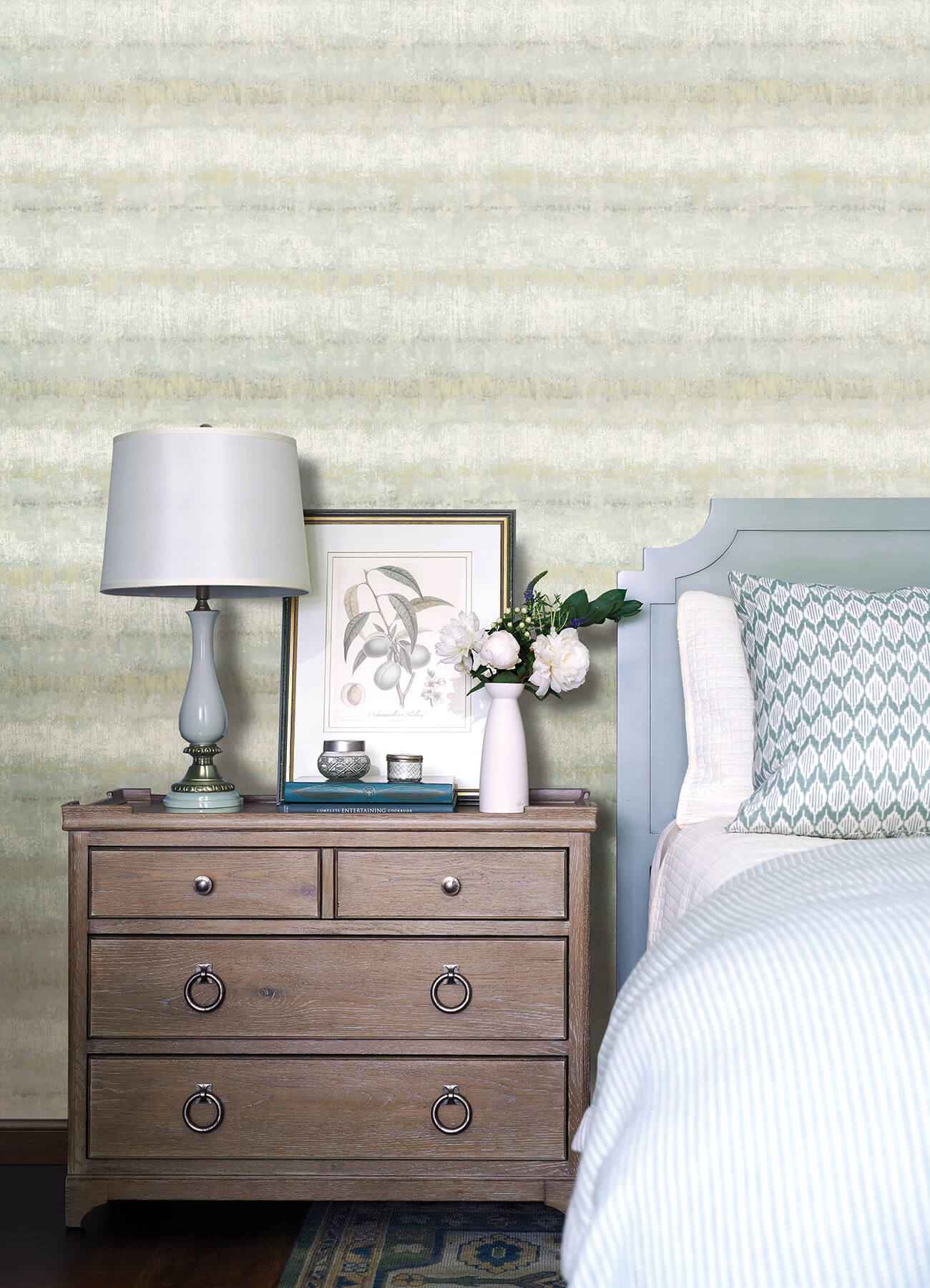 morningtide-seafoam-textured-stripe-wallpaper-york-wallcoverings-4177-27732 - York Wallpaper Wallpaper