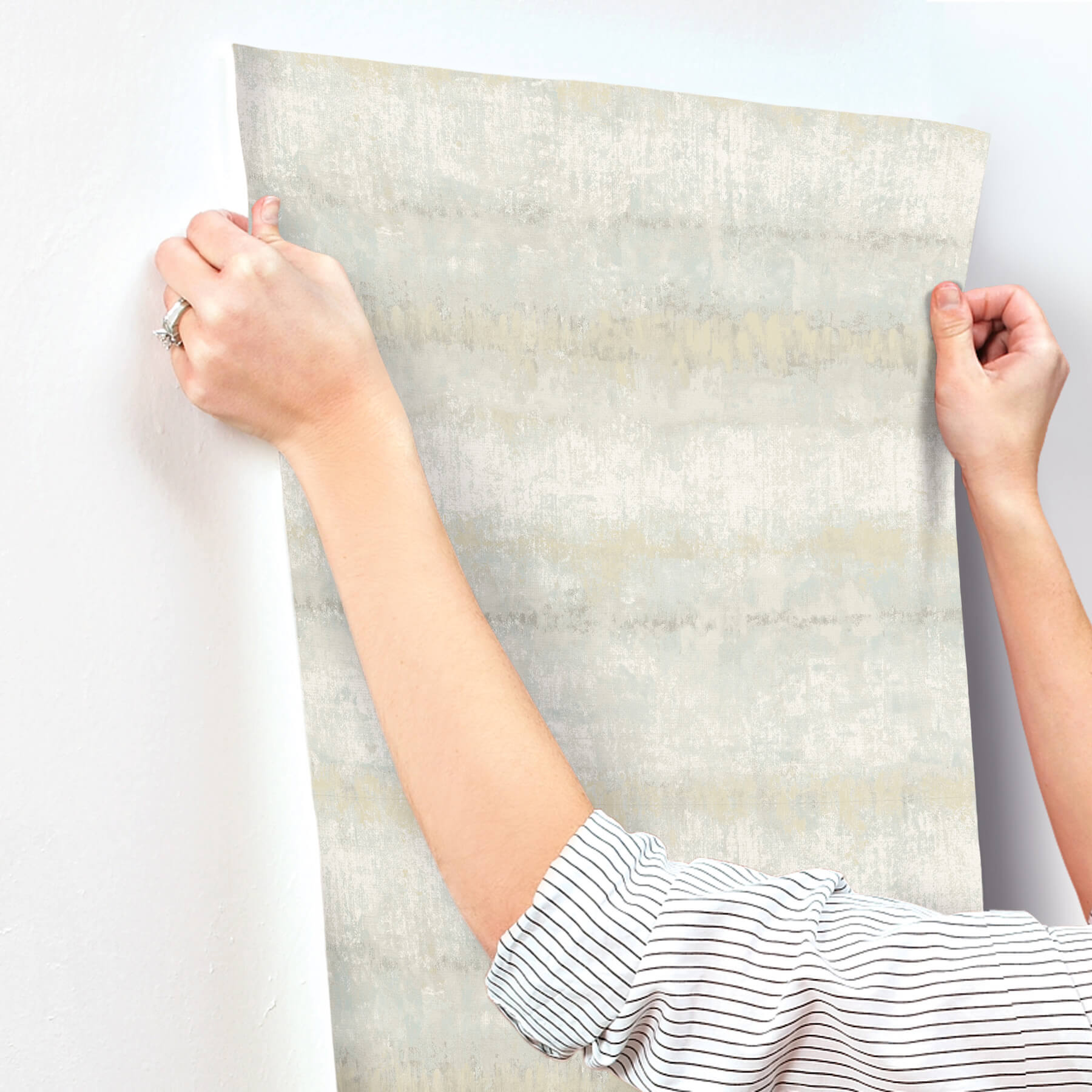 morningtide-seafoam-textured-stripe-wallpaper-york-wallcoverings-4177-27732 - York Wallcoverings Wallpaper