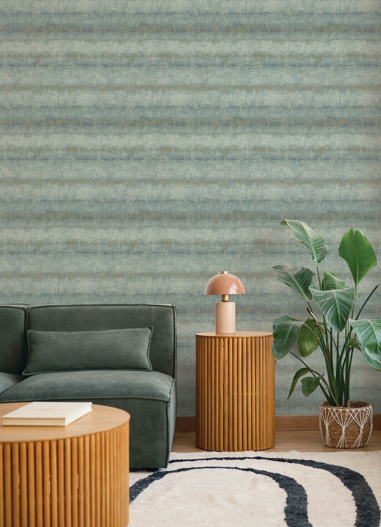Morningtide Light Blue Textured Stripe Wallpaper - York Wallcoverings - 4177-27733 - York Wallcoverings Wallpaper