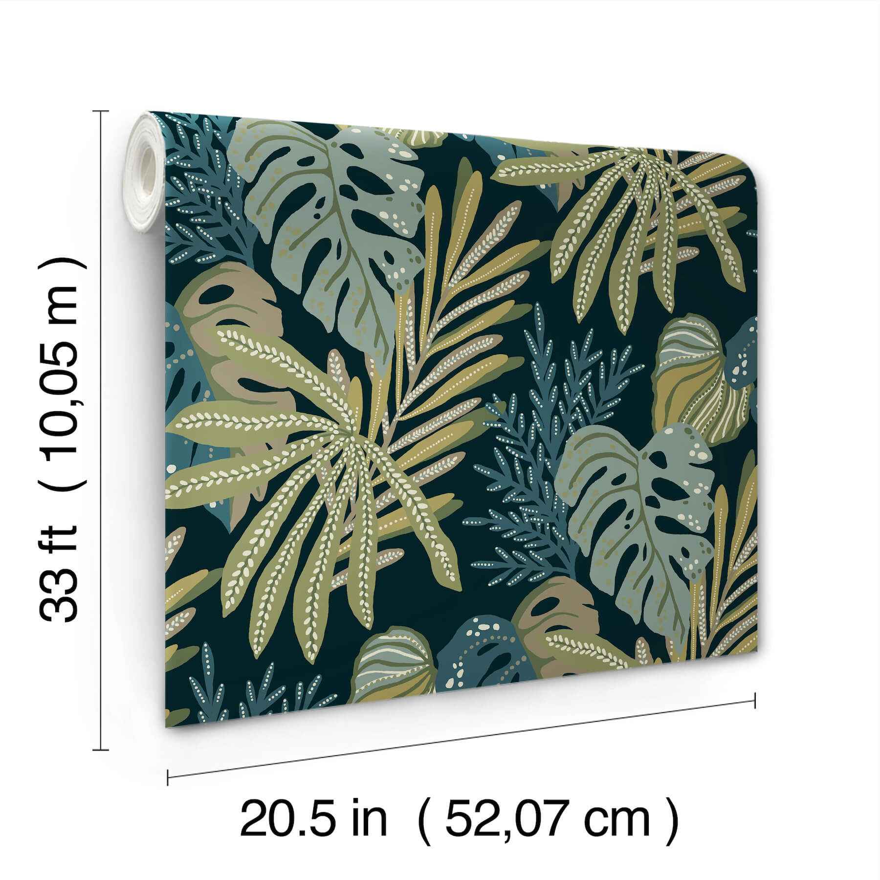 Alocasia Green Tropical Foliage Wallpaper - York Wallcoverings - 4177-27739 - York Wallcoverings Wallpaper