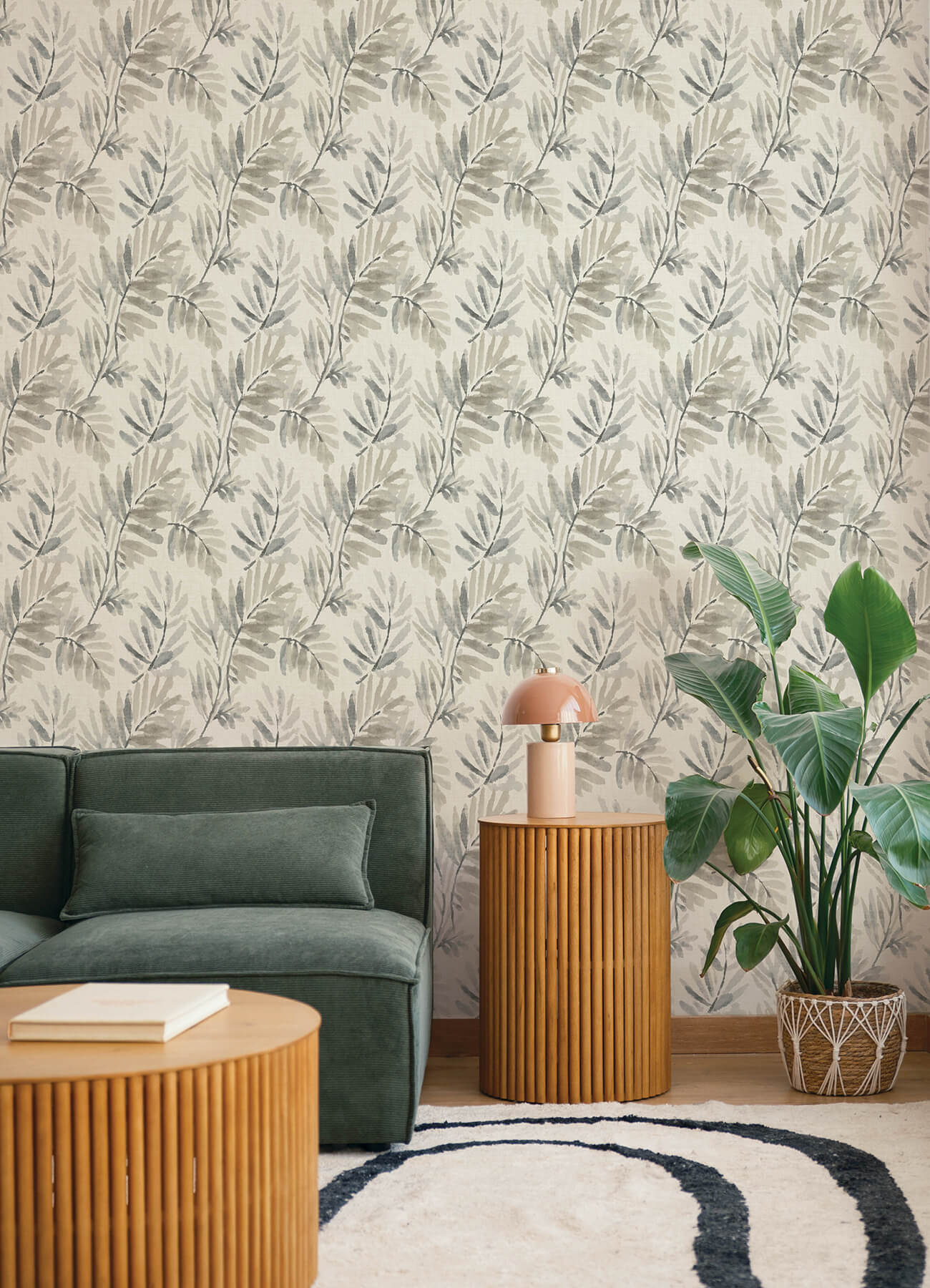 serenade-grey-ferns-wallpaper-york-wallcoverings-4177-27741 - York Wallcoverings Papel pintado