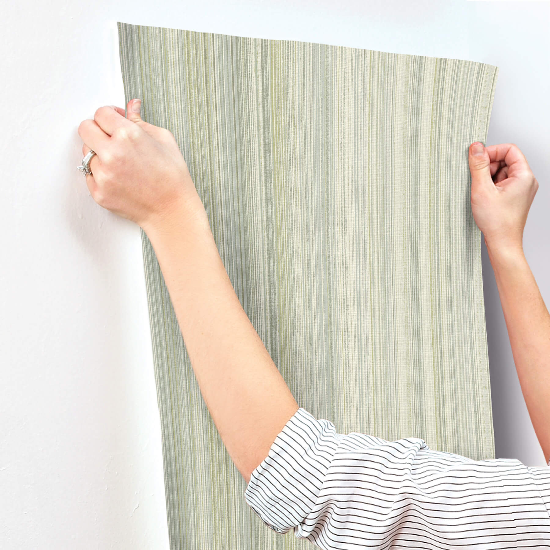 elan-sea-green-ombre-stripe-wallpaper-york-wallcoverings-4177-27746 - York Wallcoverings Papel pintado