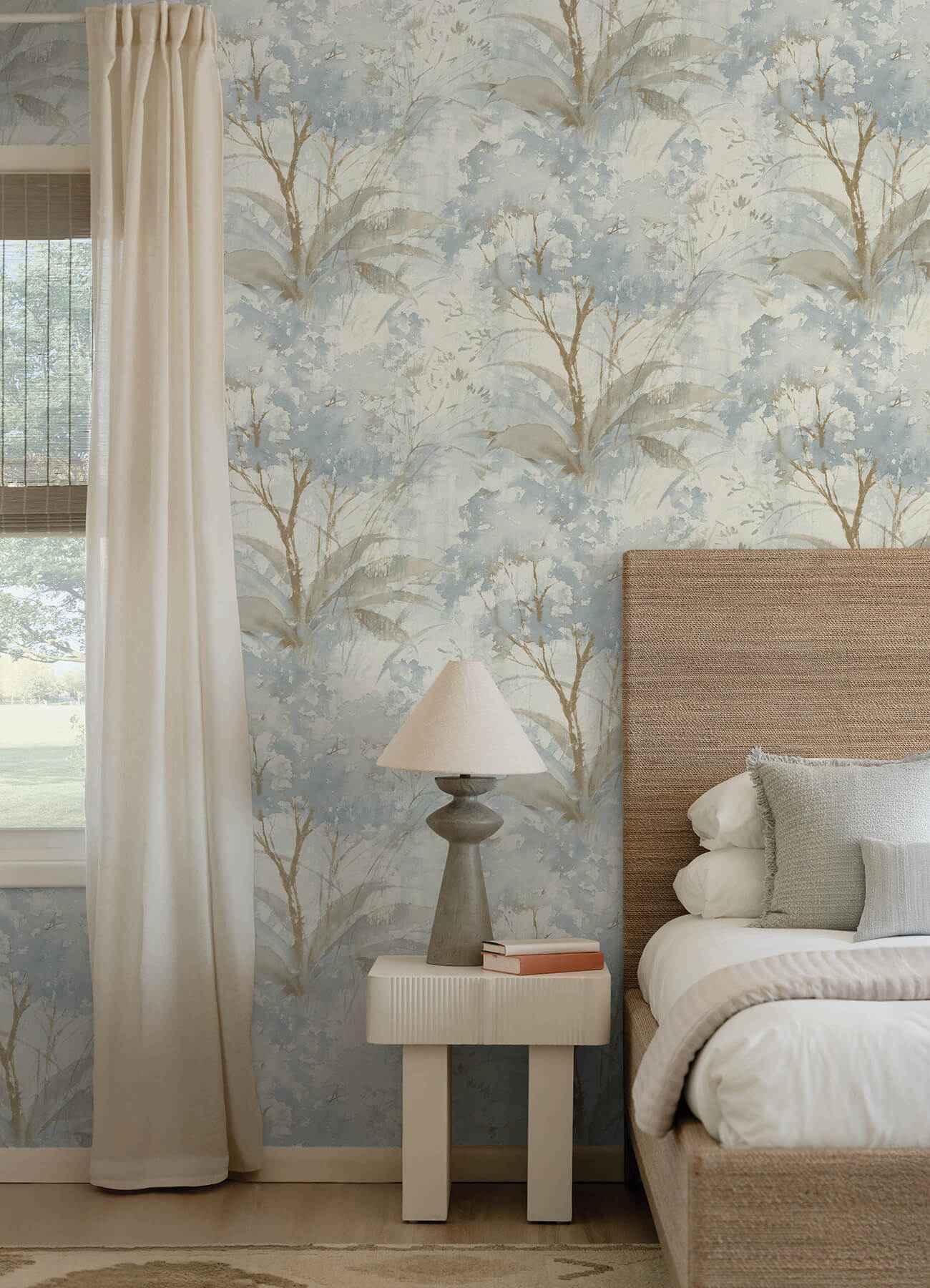 Mistwood Blue Forest Wallpaper - York Wallcoverings - 4177-27749