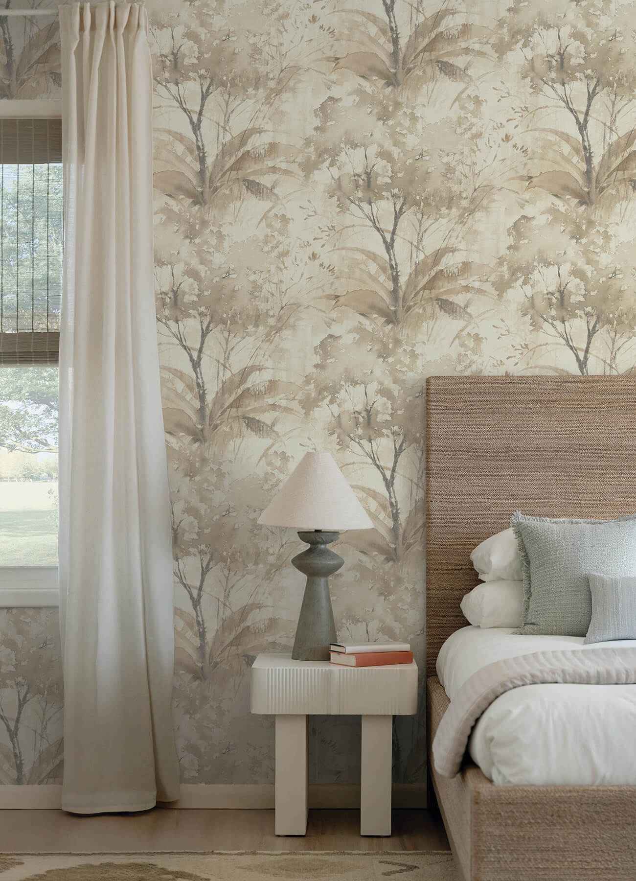 Mistwood Coffee Forest Wallpaper - York Wallcoverings - 4177-27750