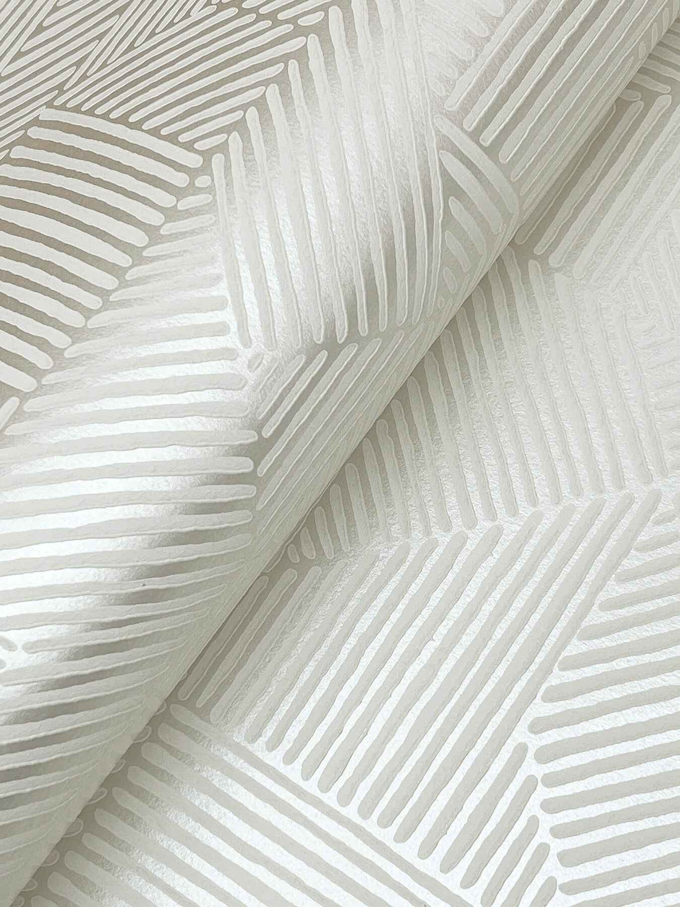 Crescendo Silver Block Geometric Wallpaper - York Wallcoverings - 4177-83300 - York Wallcoverings Wallpaper