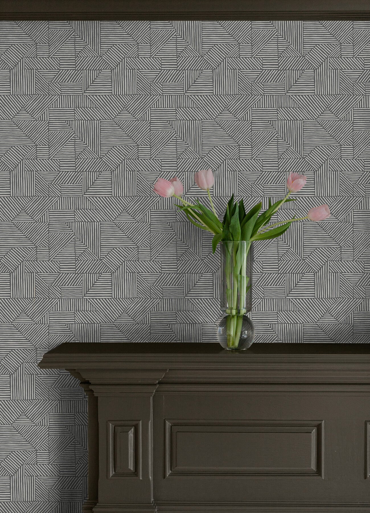 crescendo-dark-grey-block-geometric-wallpaper-york-wallcoverings-4177-83302 - York Wallcoverings Papel pintado