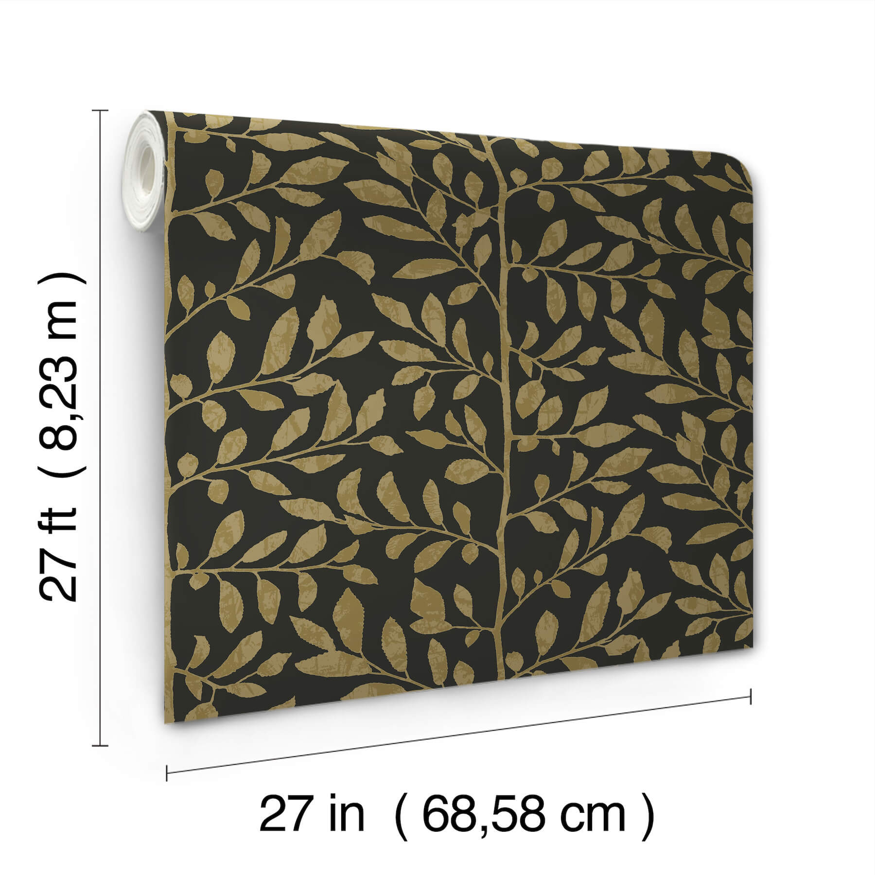 sagecrest-black-sapling-wallpaper-york-wallcoverings-4177-83306 - York Wallcoverings Papel pintado