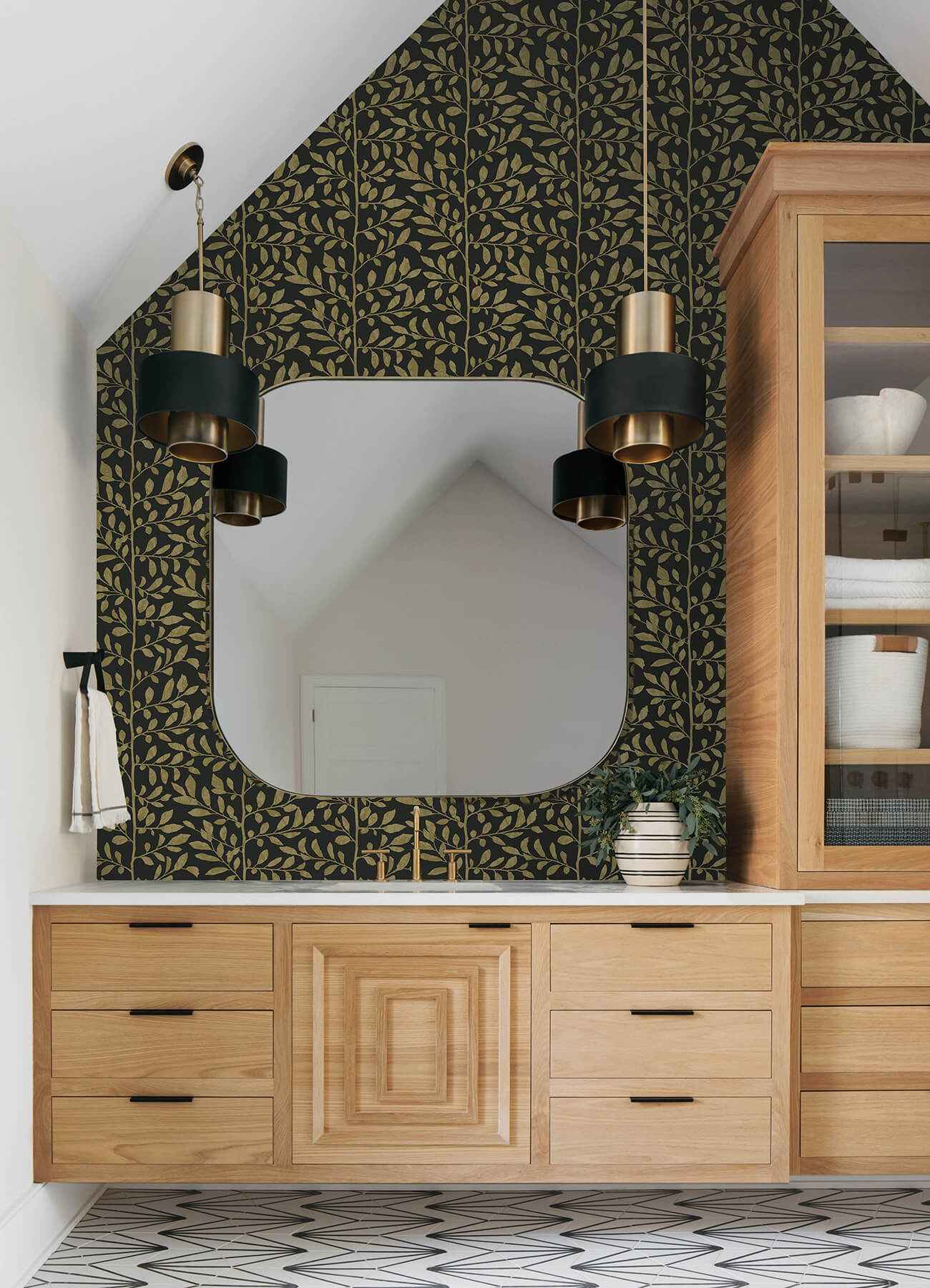 Sagecrest Black Sapling Wallpaper - York Wallcoverings - 4177-83306 - York Wallcoverings Wallpaper