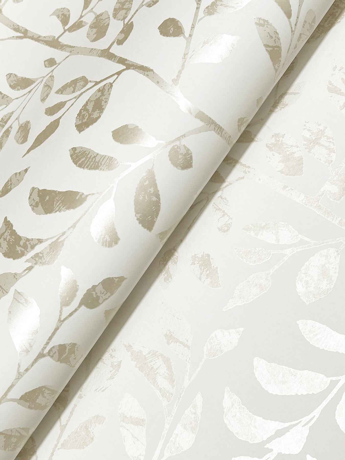Sagecrest Platinum Sapling Wallpaper - York Wallcoverings - 4177-83308 - York Wallcoverings Wallpaper