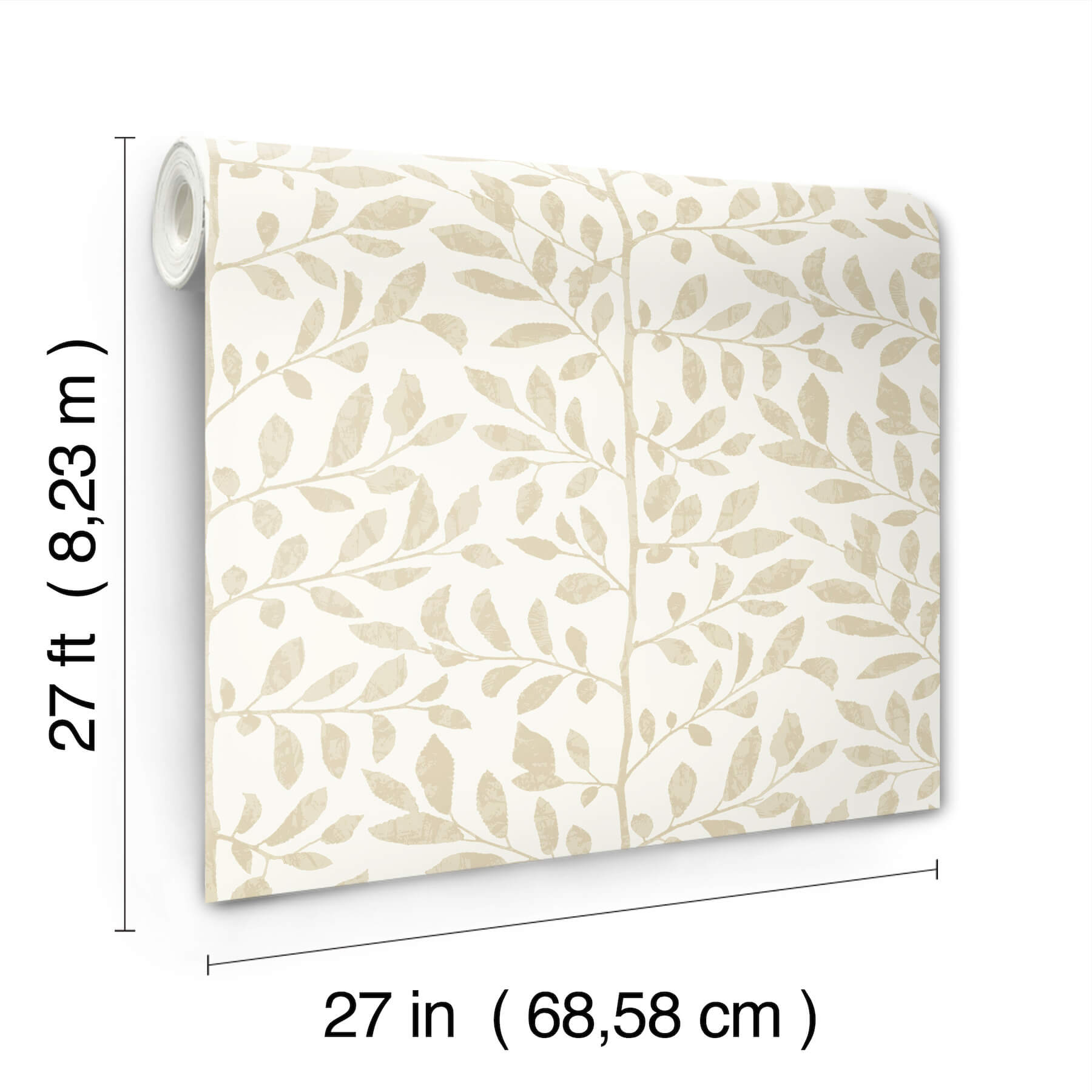 sagecrest-platinum-sapling-wallpaper-york-wallcoverings-4177-83308 - York Wallcoverings Papel pintado