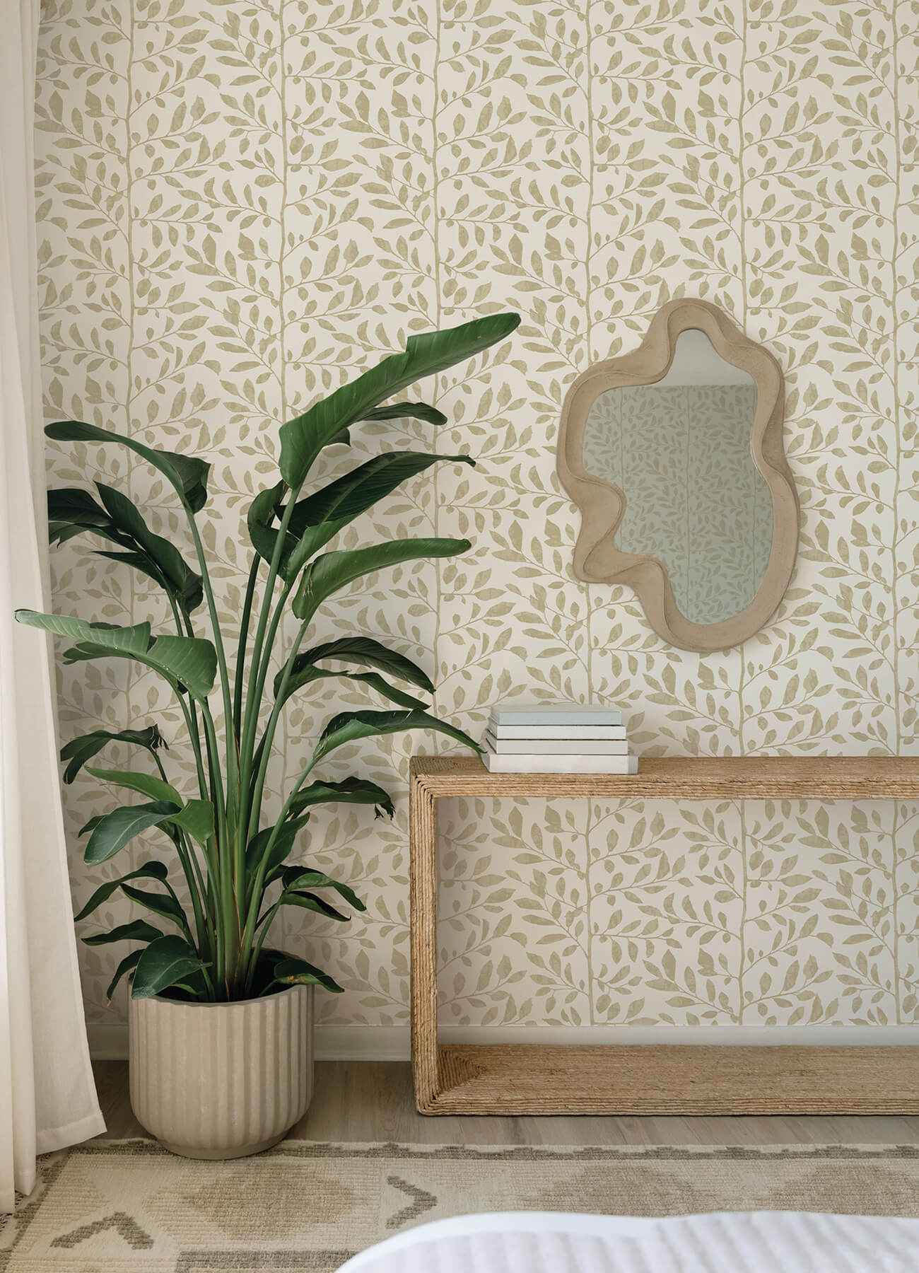 Sagecrest Platinum Sapling Wallpaper - York Wallcoverings - 4177-83308 - York Wallcoverings Wallpaper