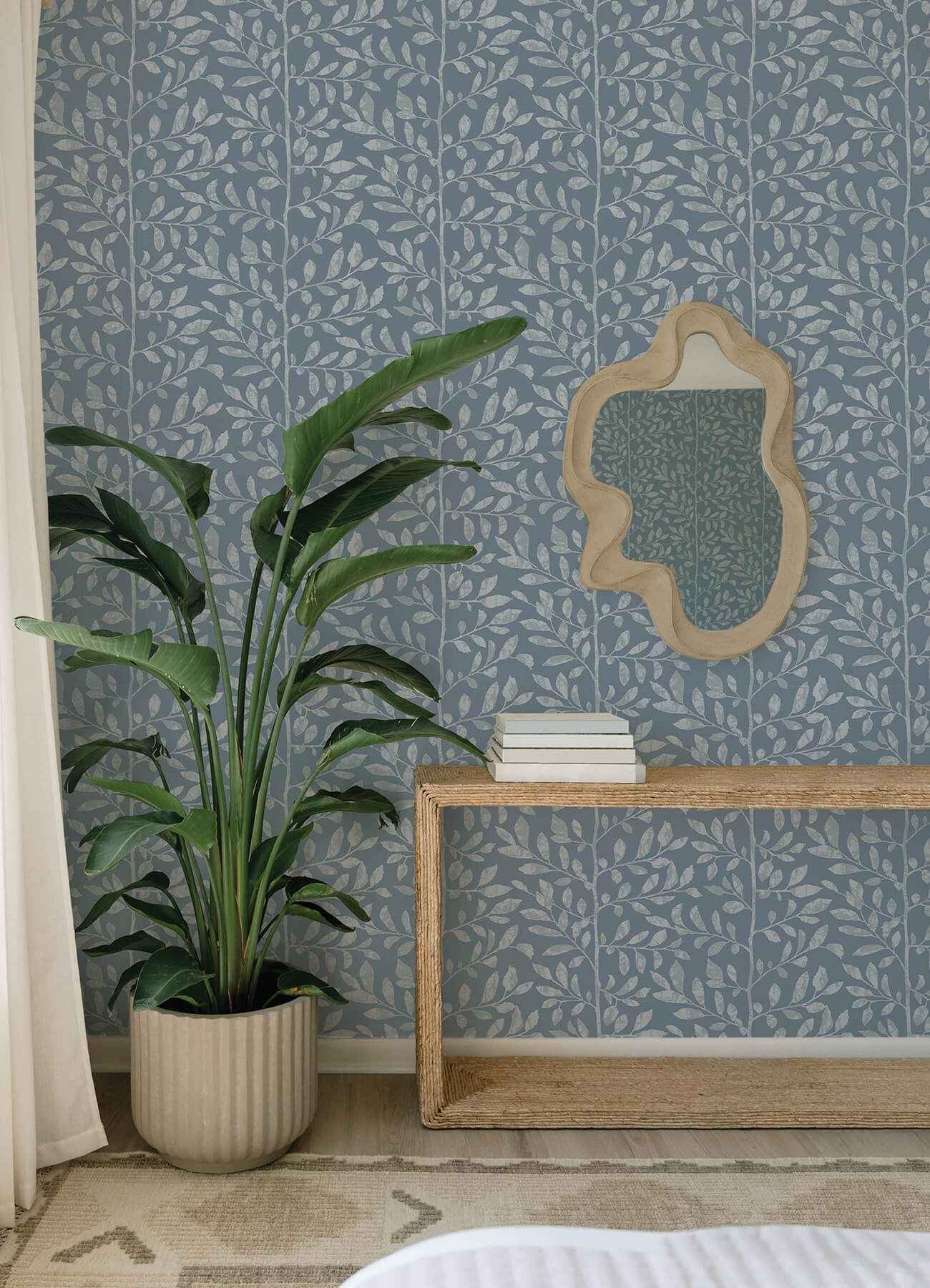 Sagecrest Blue Sapling Wallpaper - York Wallcoverings - 4177-83309 - York Wallcoverings Wallpaper