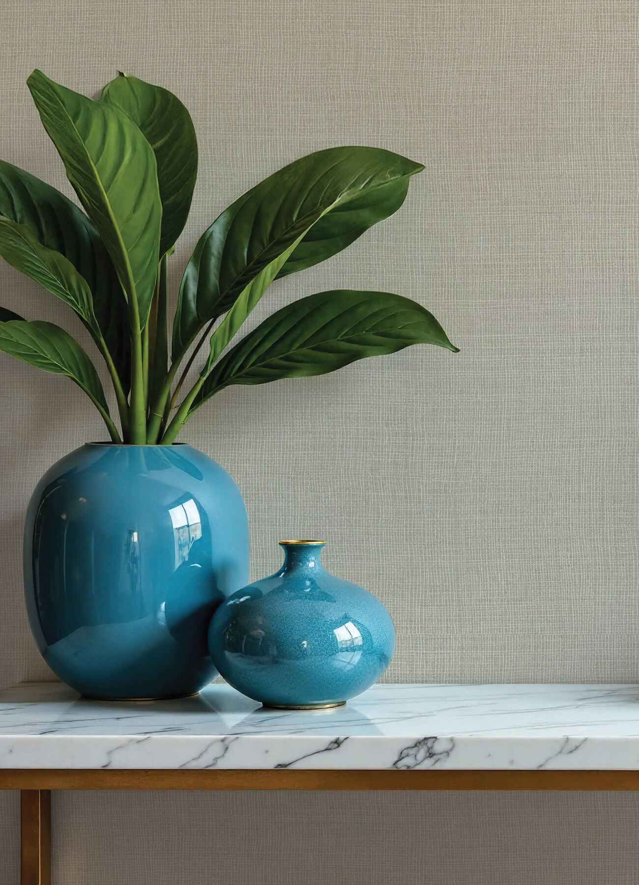 Alba Grey Open Weave Wallpaper - York Wallcoverings - 4193-7402 - York Wallcoverings Wallpaper