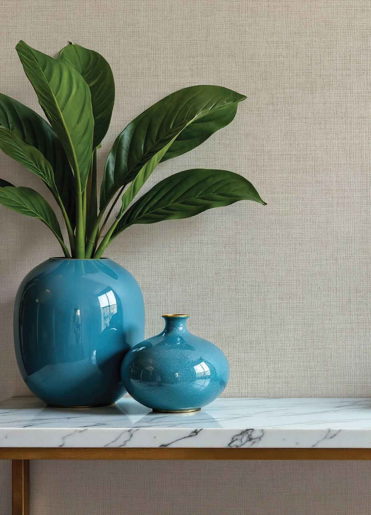 Alba Beige Open Weave Wallpaper - York Wallcoverings - 4193-7403 - York Wallcoverings Wallpaper