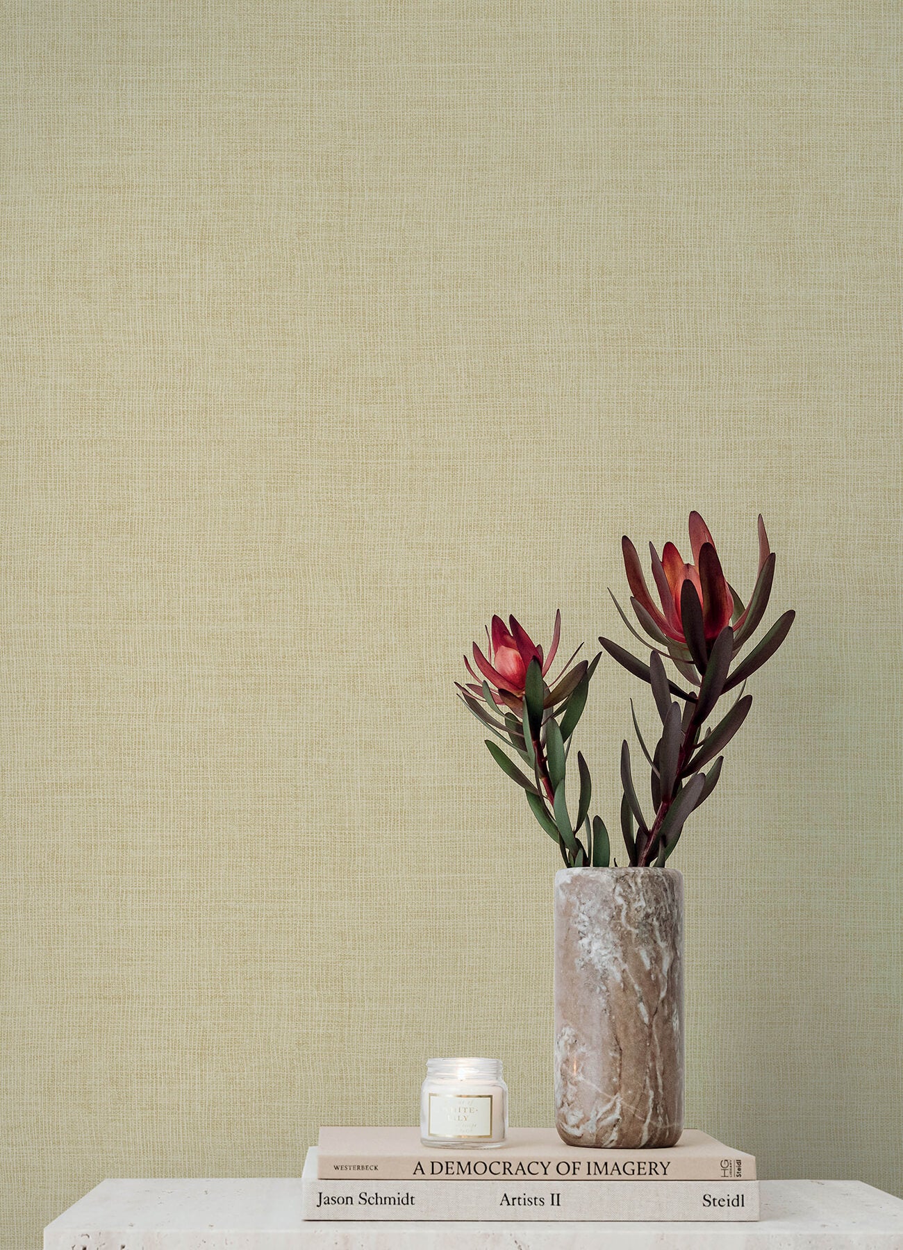 alba-cream-open-weave-wallpaper-york-wallcoverings-4193-7404 - York Wallcoverings Papel pintado
