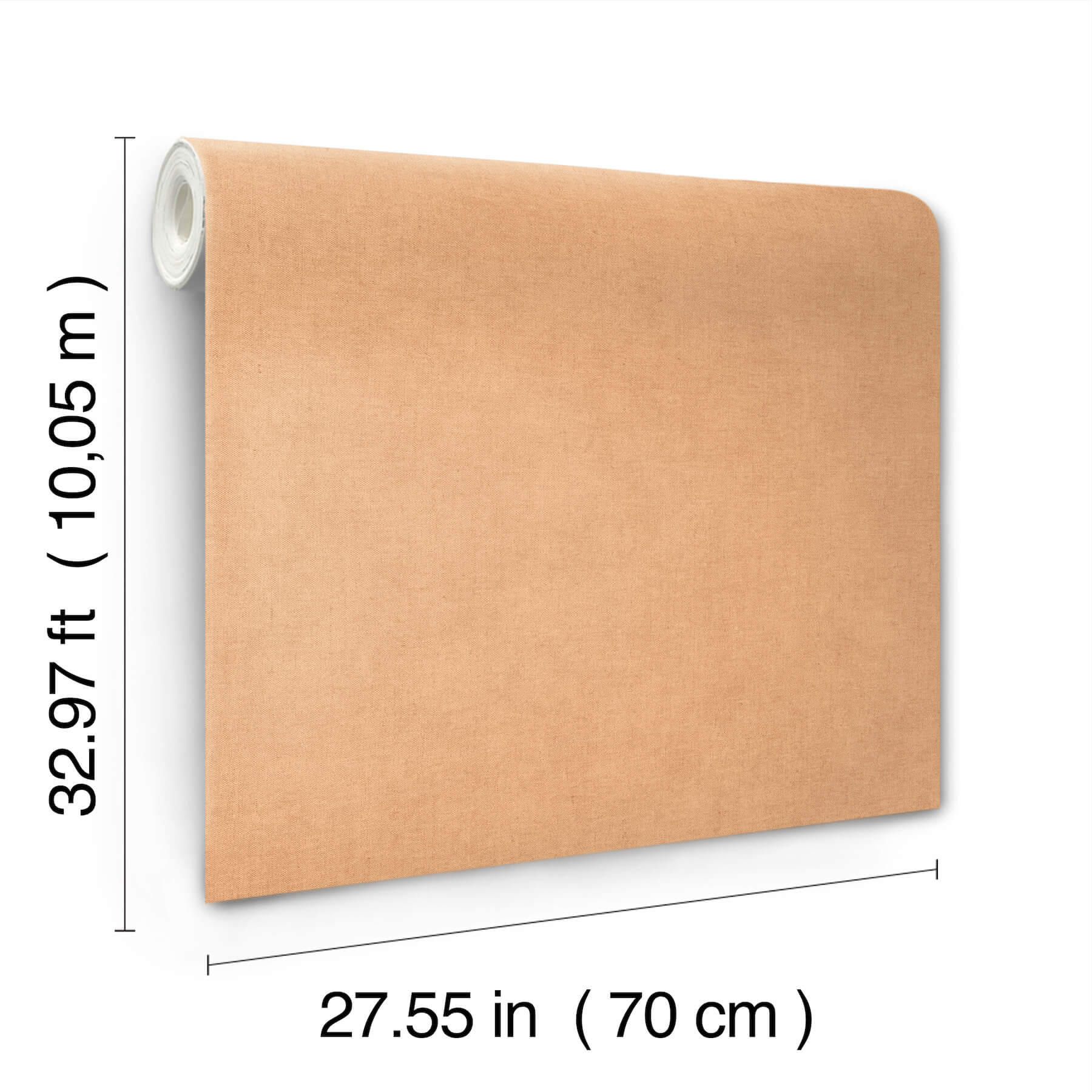 nuovo-apricot-faux-linen-wallpaper-york-wallcoverings-4193-7425 - York Wallcoverings Wallpaper
