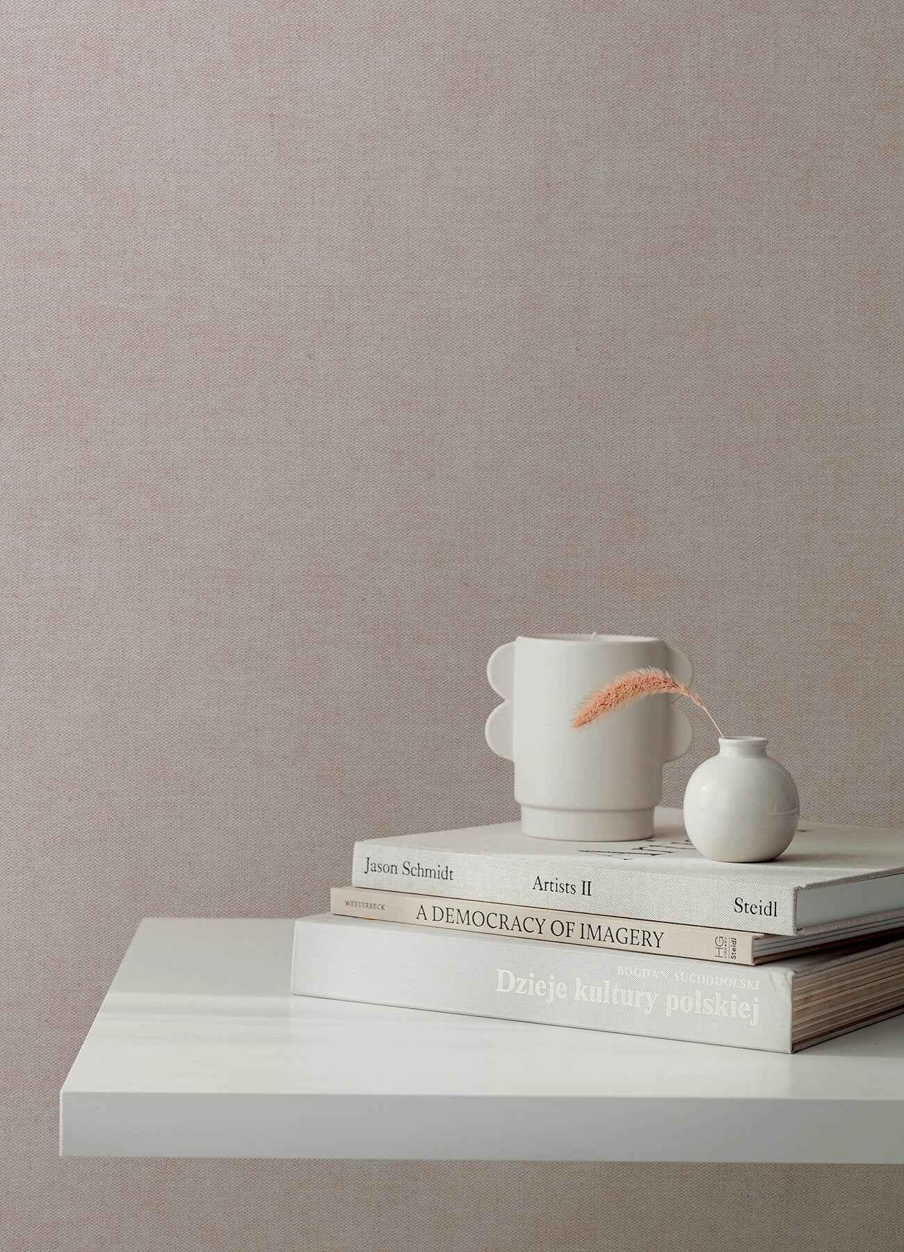 Nuovo Lavender Faux Linen Wallpaper - York Wallcoverings - 4193-7427
