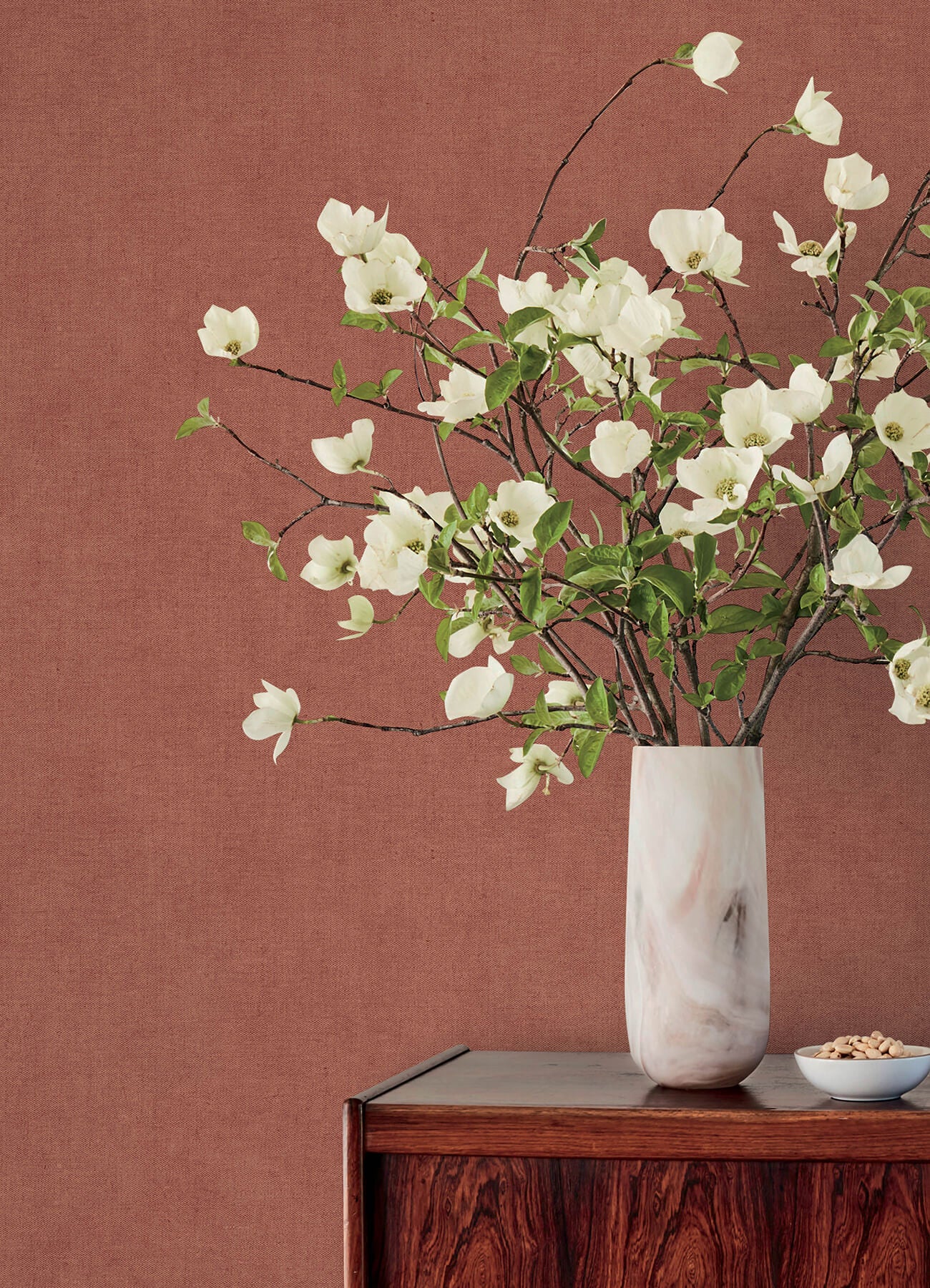 nuovo-rust-faux-linen-wallpaper-york-wallcoverings-4193-7429 - York Wallcoverings Papel pintado