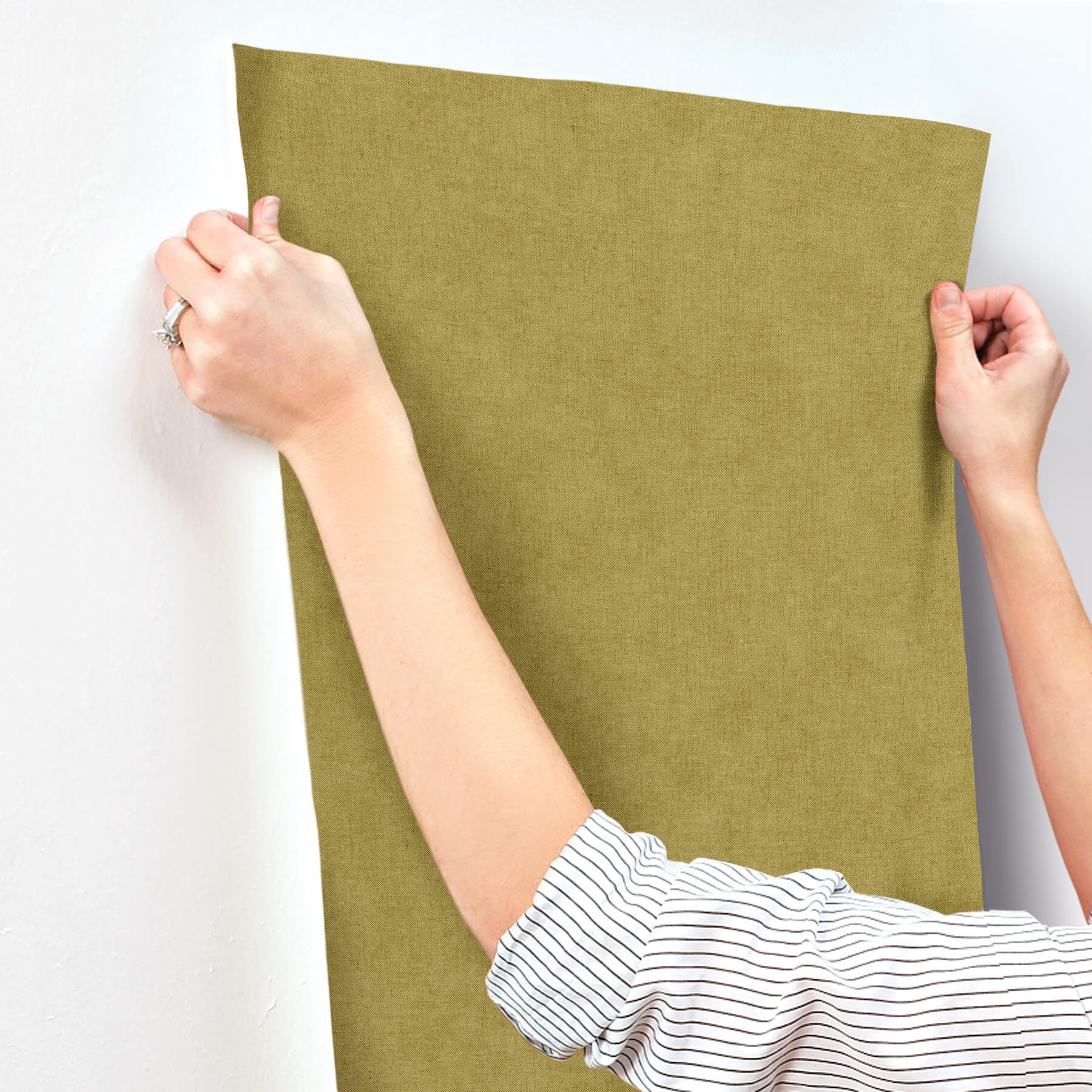 nuovo-chartreuse-faux-linen-wallpaper-york-wallcoverings-4193-7430 - York Wallcoverings Wallpaper