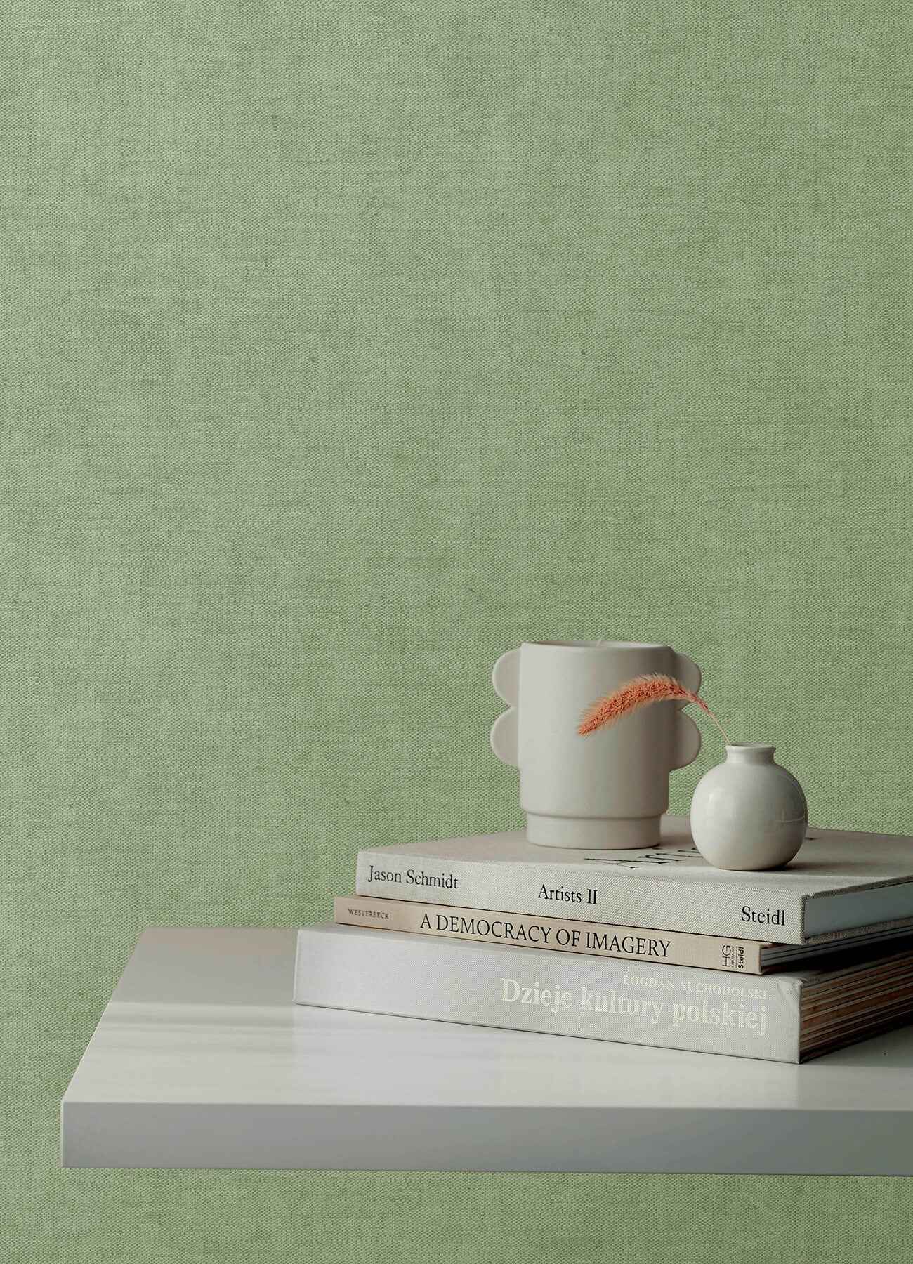 Nuovo Light Green Faux Linen Wallpaper - York Wallcoverings - 4193-7431 - York Wallcoverings Wallpaper