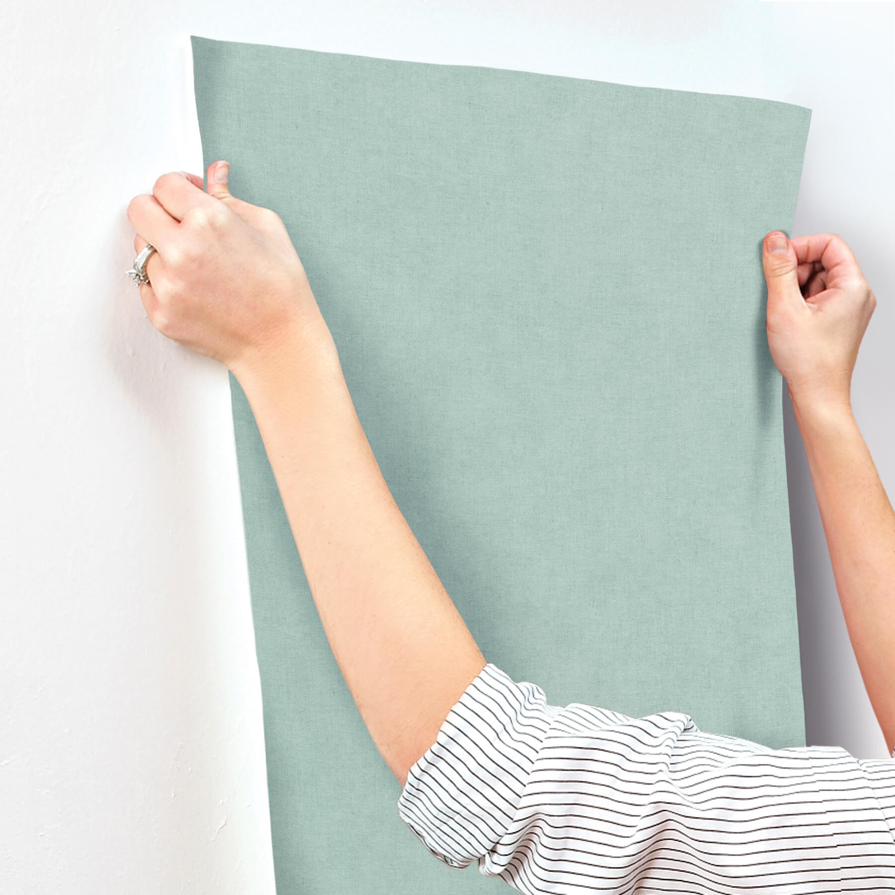 nuovo-aqua-faux-linen-wallpaper-york-wallcoverings-4193-7432 - York Wallcoverings Papel pintado