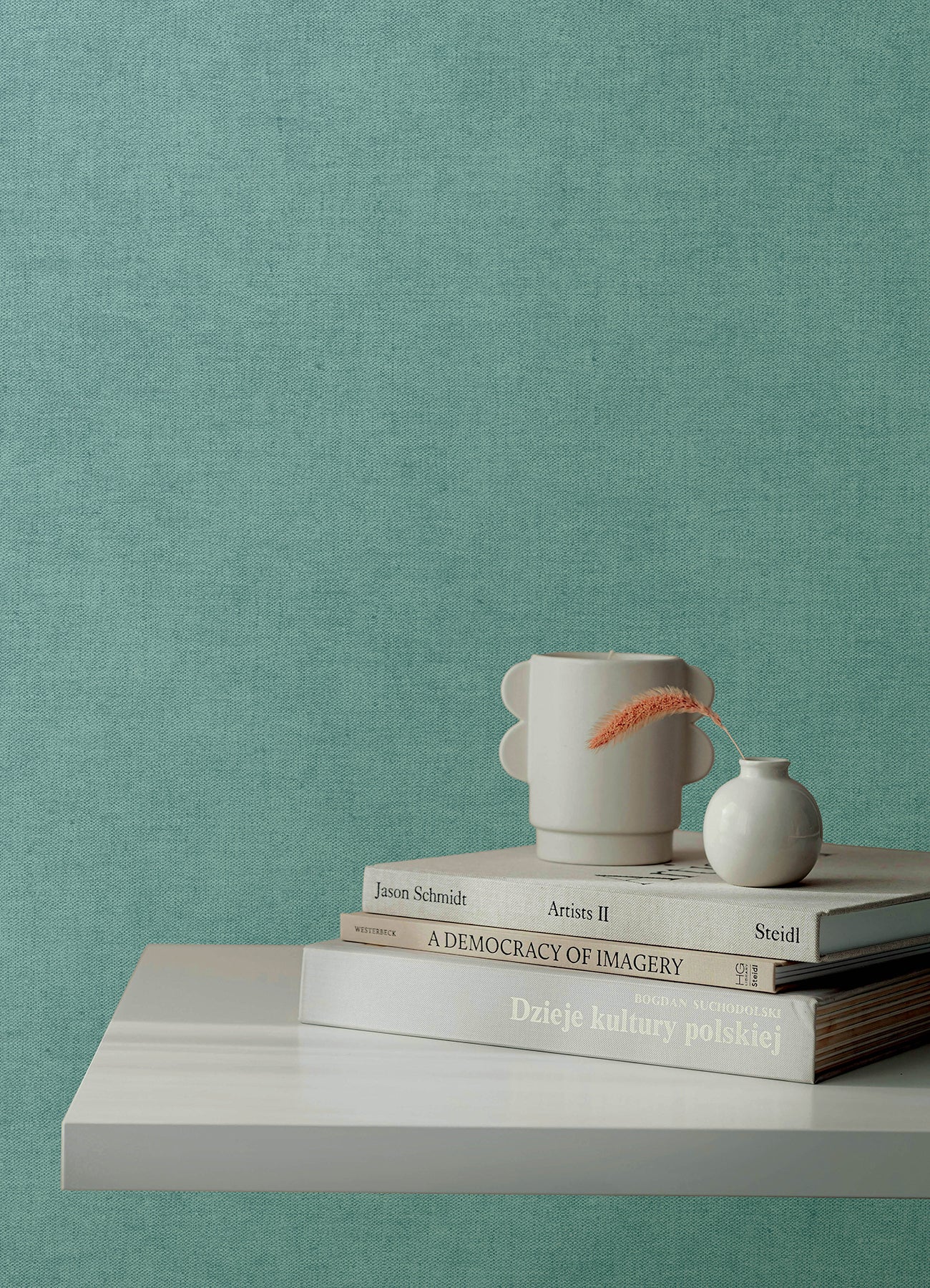 nuovo-light-blue-faux-linen-wallpaper-york-wallcoverings-4193-7433 - York Wallcoverings Papel pintado