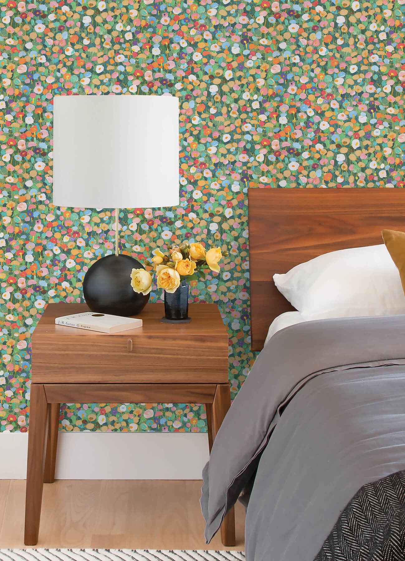 Prato Green Petite Floral Wallpaper - York Wallcoverings - 4193-7441 - York Wallcoverings Wallpaper