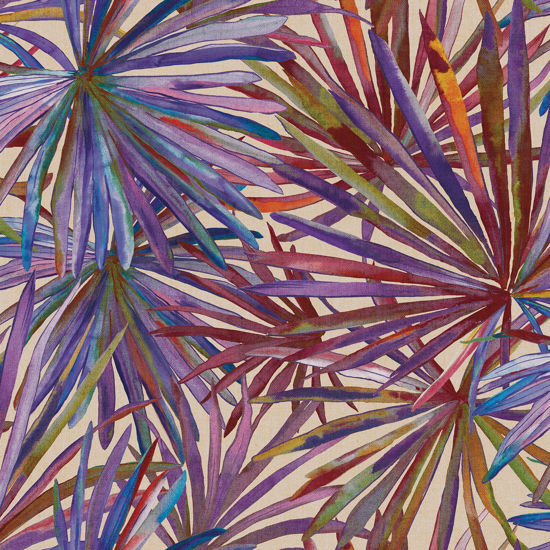 corifa-purple-palm-leaf-wallpaper-york-wallcoverings-4193-7452 - York Wallcoverings Papel pintado