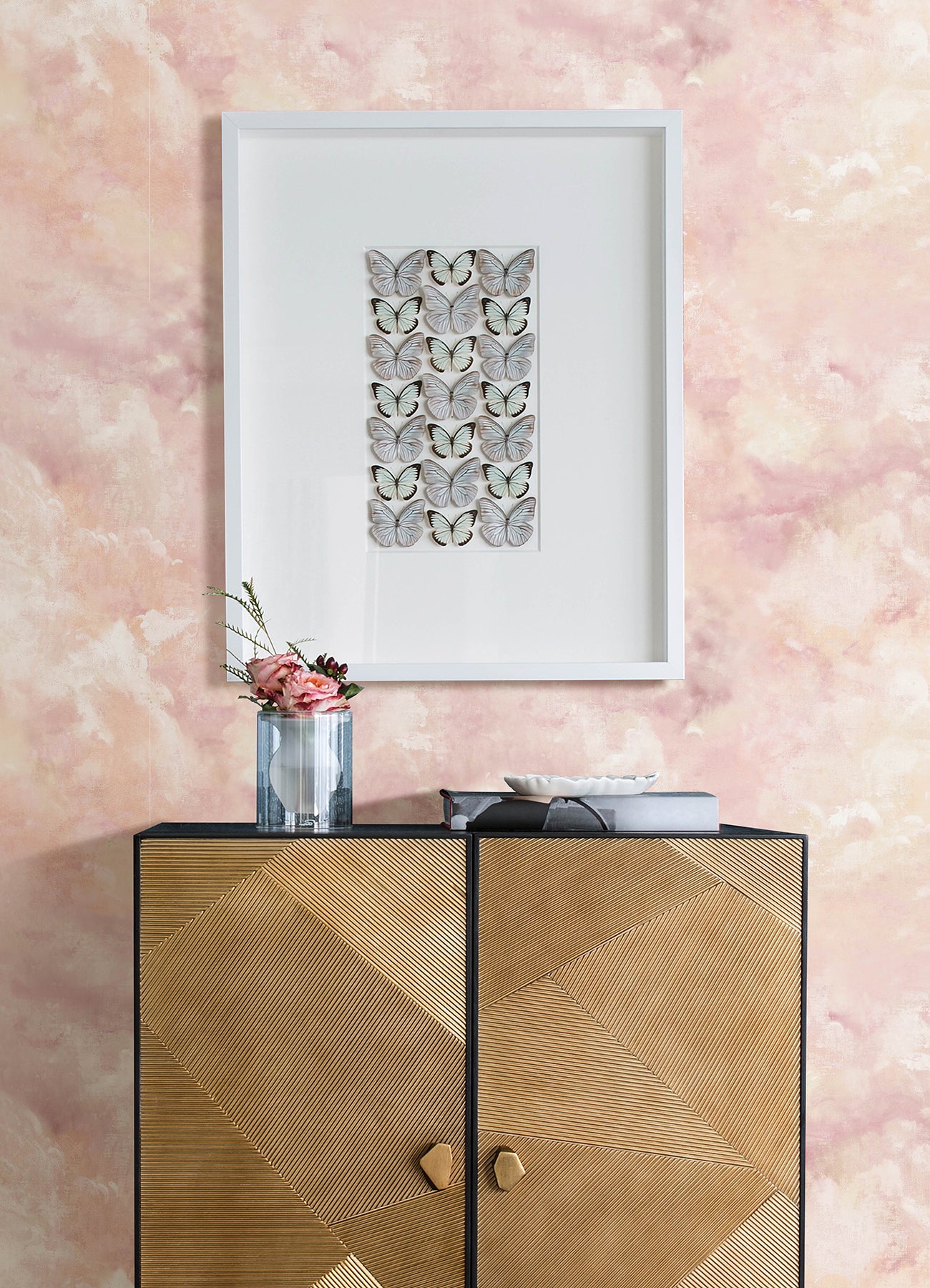 aria-pink-abstract-wallpaper-york-wallcoverings-4193-7461 - York Wallcoverings Papel pintado