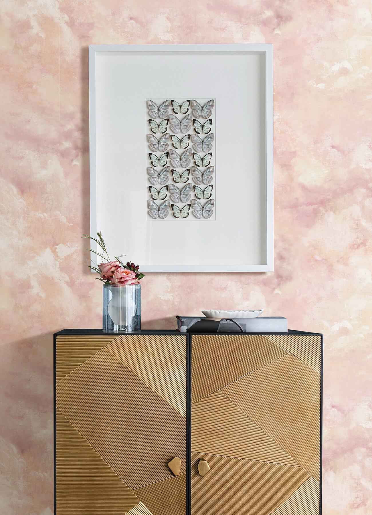 Aria Pink Abstract Wallpaper - York Wallcoverings - 4193-7461 - York Wallcoverings Wallpaper