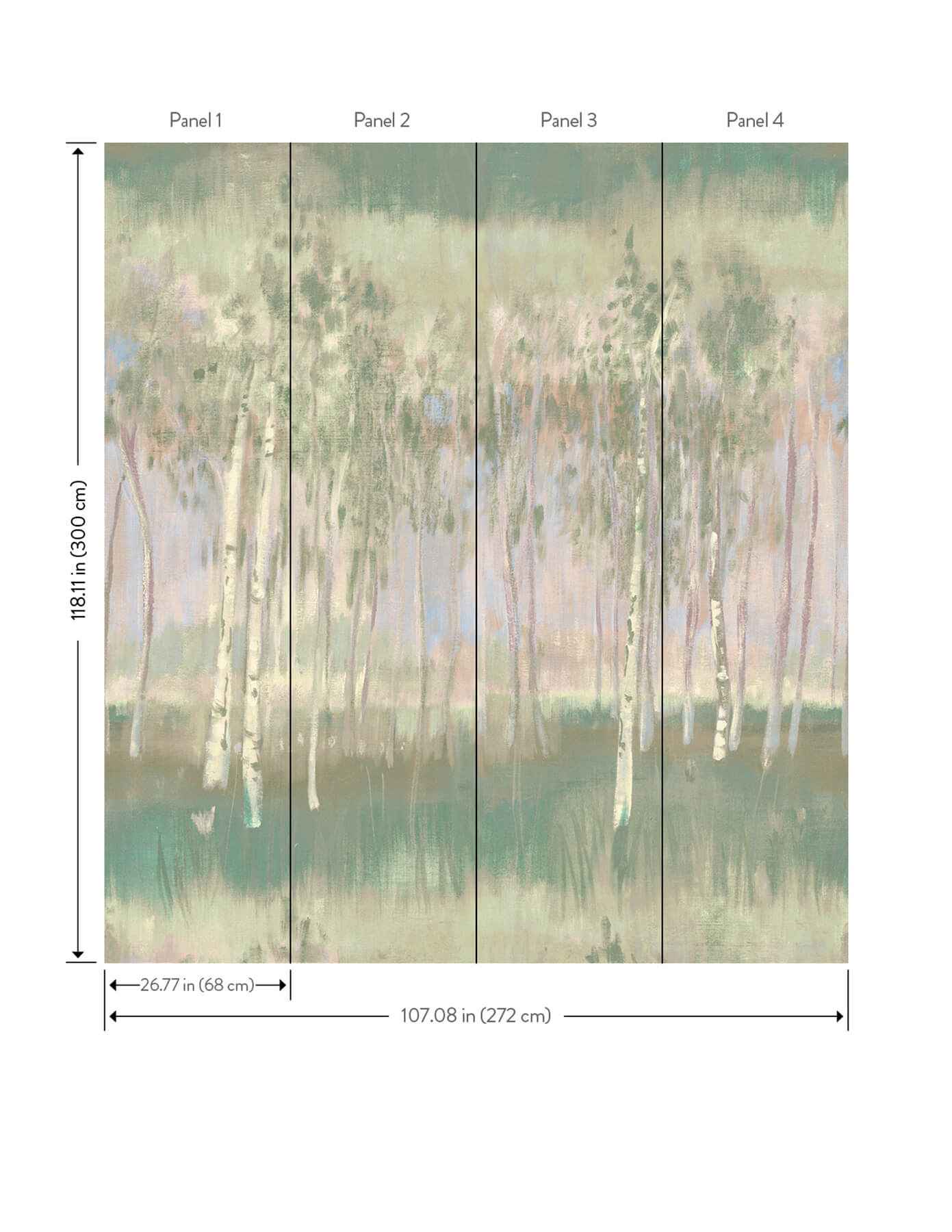 Primavera Multicolor Wall Mural - York Wallcoverings - 4193-7470M - York Wallcoverings Wallpaper