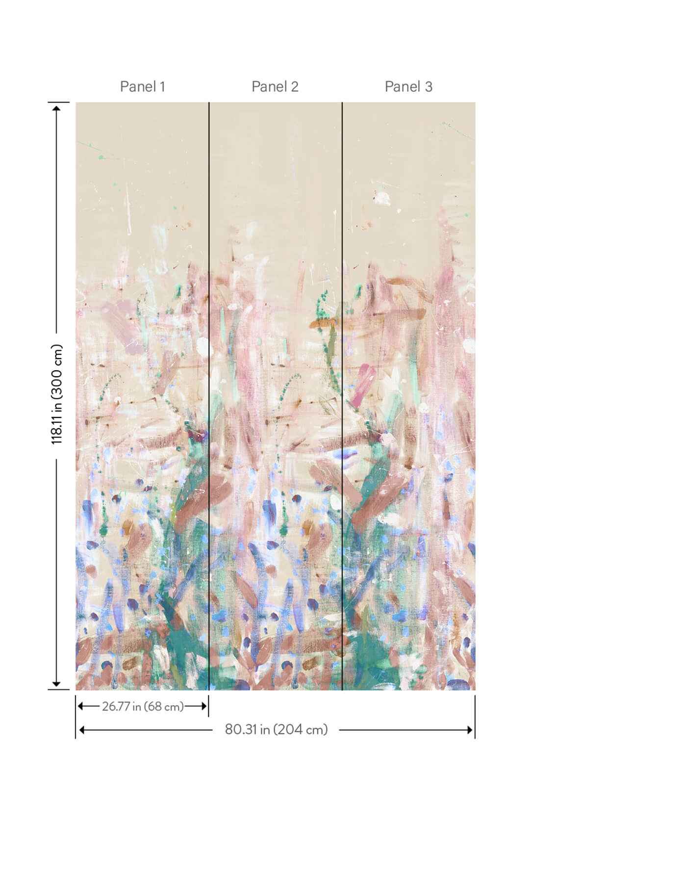 Fresco Pastel Wall Mural - York Wallcoverings - 4193-7491M - York Wallcoverings Wallpaper