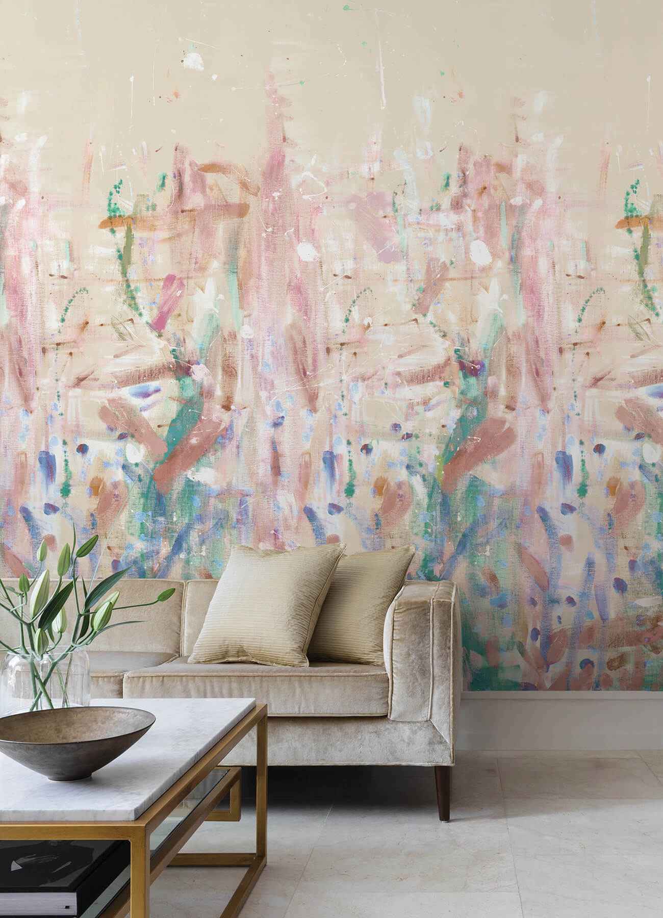 Fresco Pastel Wall Mural - York Wallcoverings - 4193-7491M - York Wallcoverings Wallpaper